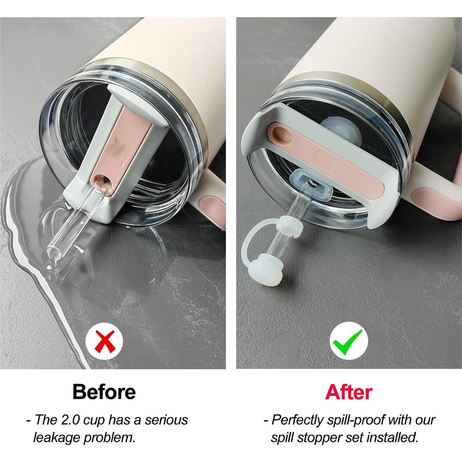 Juego de Tapas Antiderrame HOMDSG para Stanley Cup 2.0 1.18L 0.89L