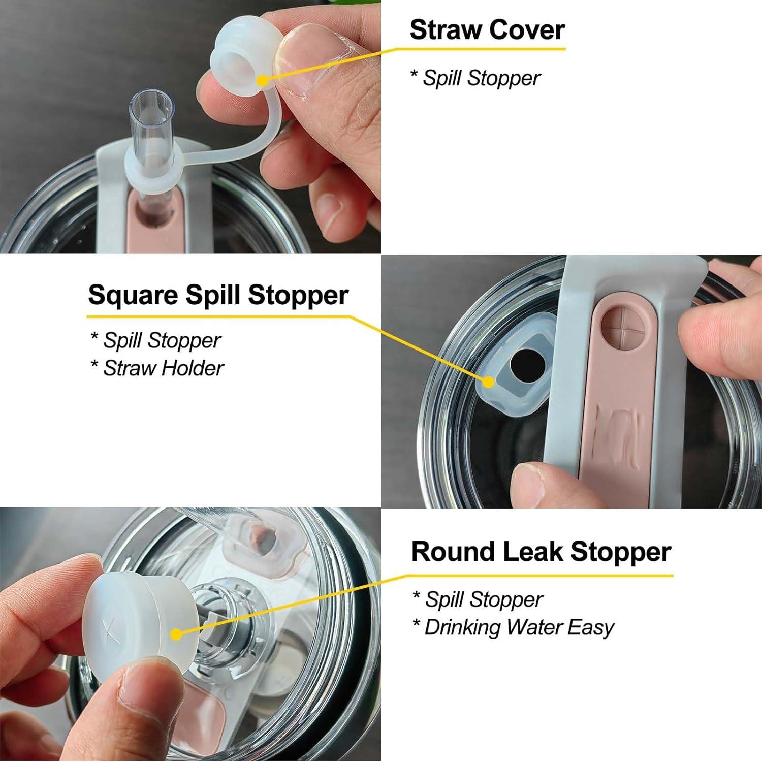 Juego de Tapas Antiderrame HOMDSG para Stanley Cup 2.0 1.18L 0.89L