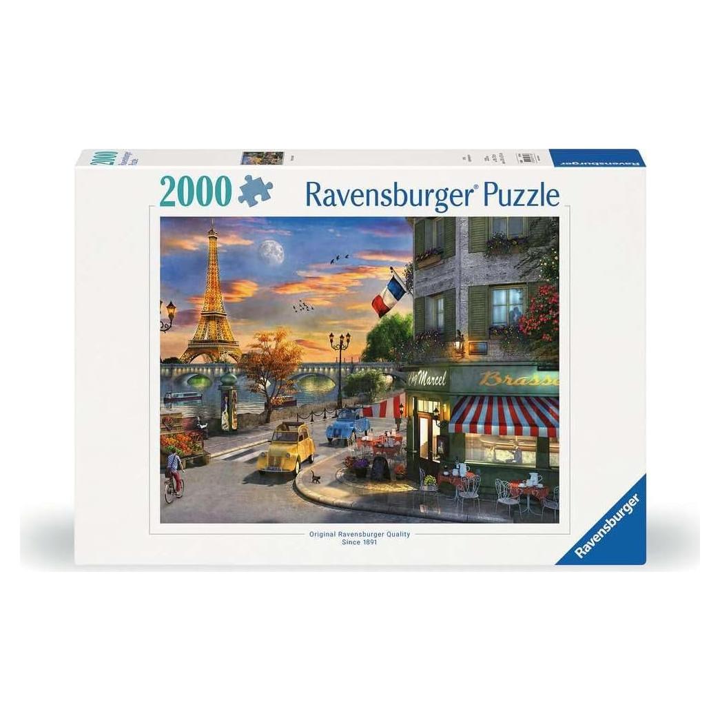 Rompecabezas Ravensburger Atardecer en París 2000 Piezas