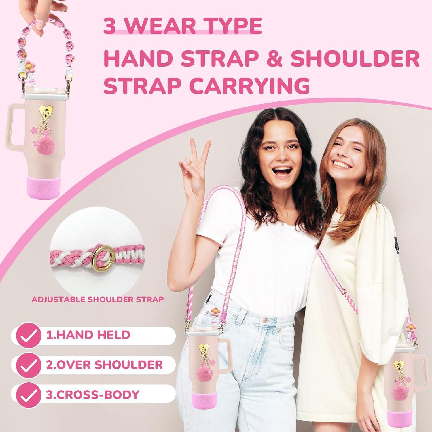 Juego de Accesorios Beofinest para Taza Stanley Rosa