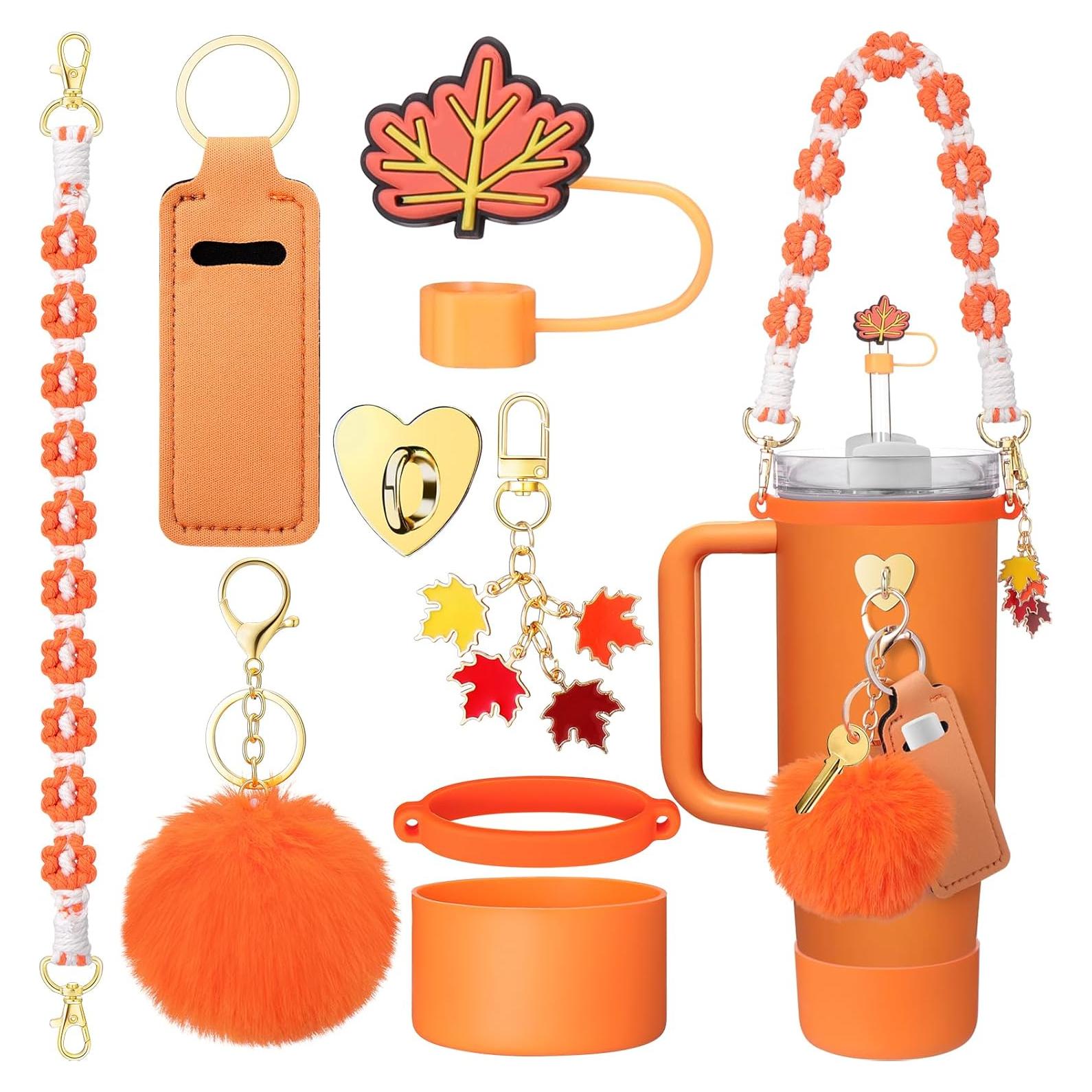 Mity Rain 8 Accesorios para Taza Stanley 30/40 oz Naranja
