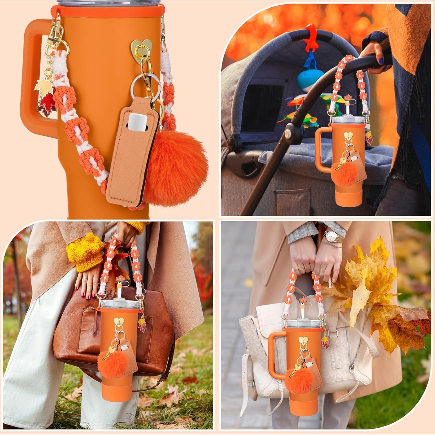 Mity Rain 8 Accesorios para Taza Stanley 30/40 oz Naranja