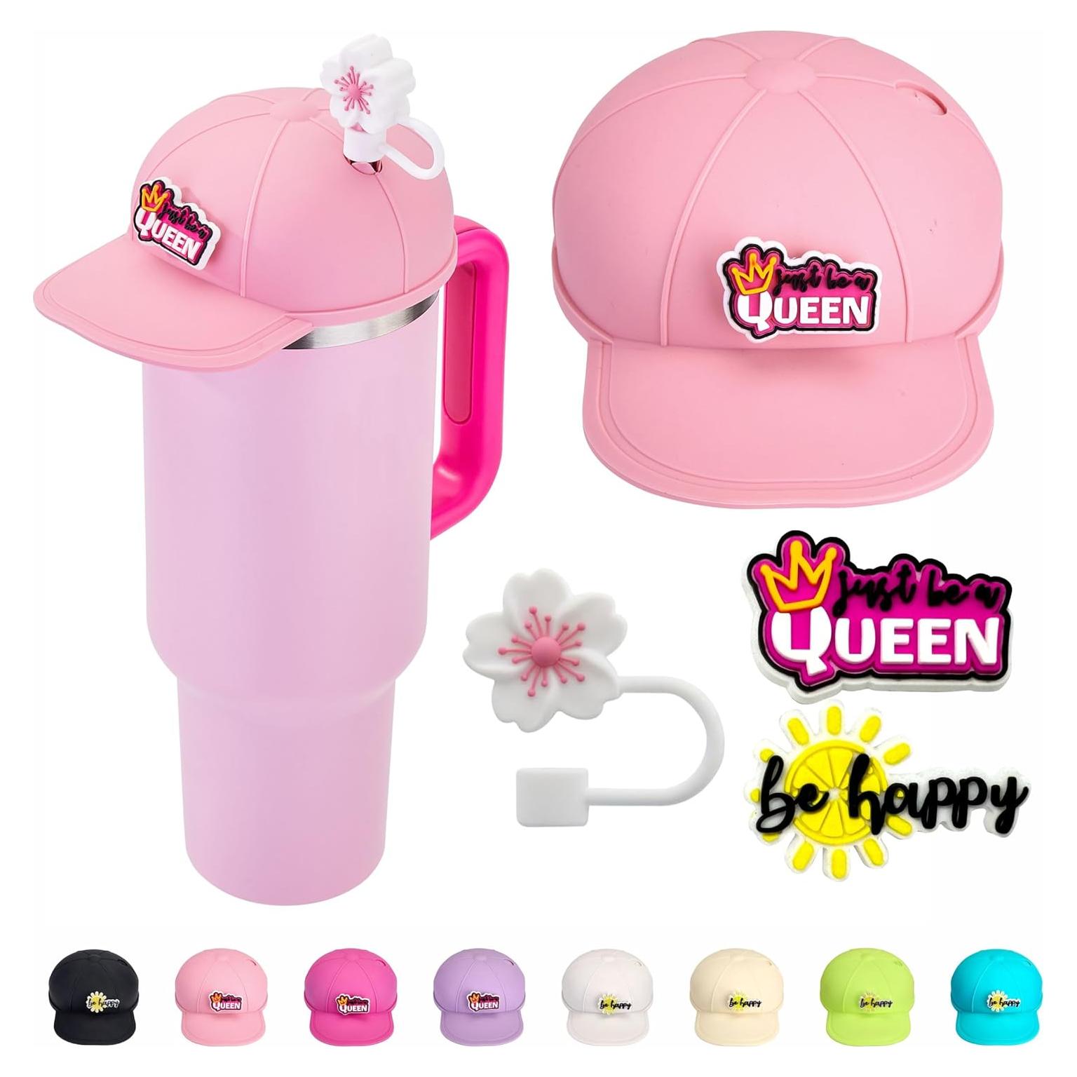 Tapa de Silicona Rhewatin para Stanley Cup 40oz Rosa