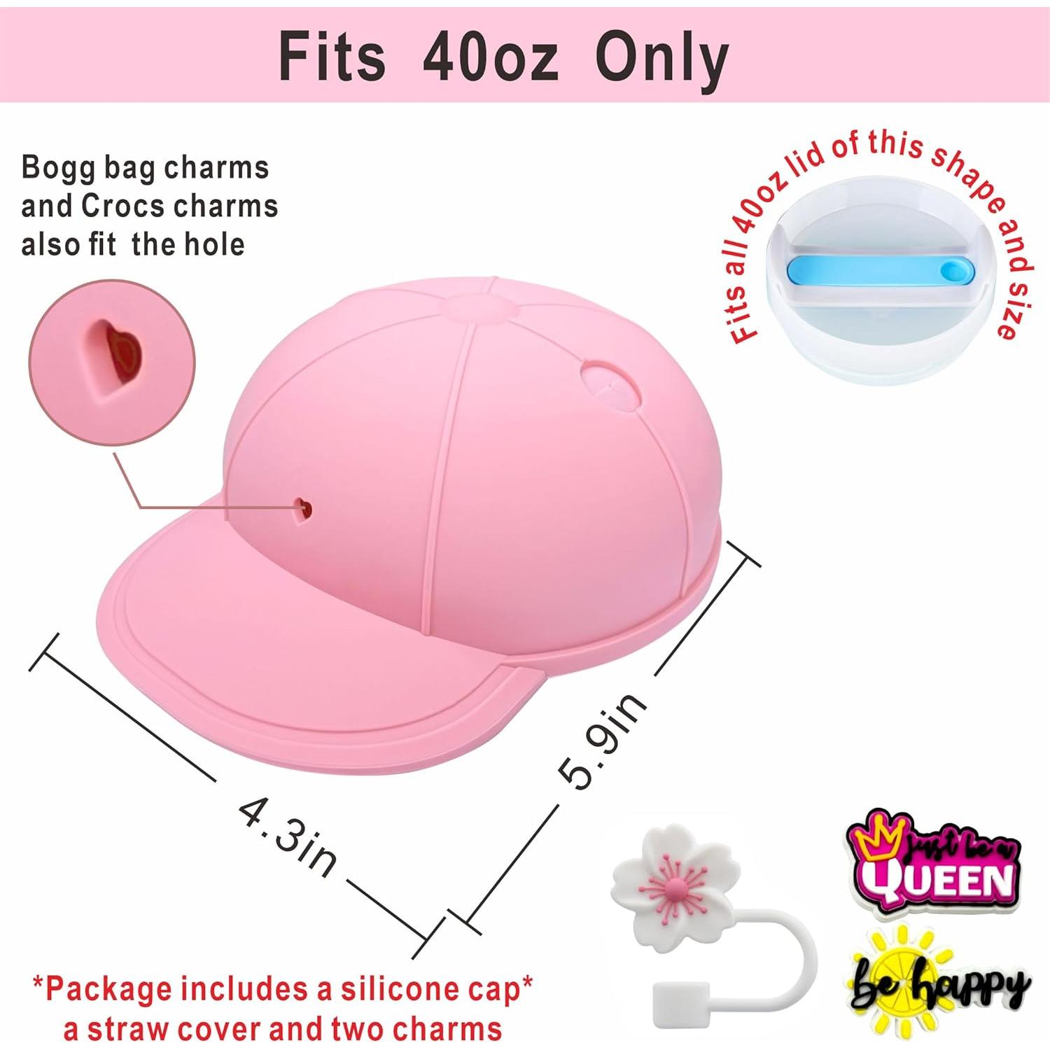 Tapa de Silicona Rhewatin para Stanley Cup 40oz Rosa