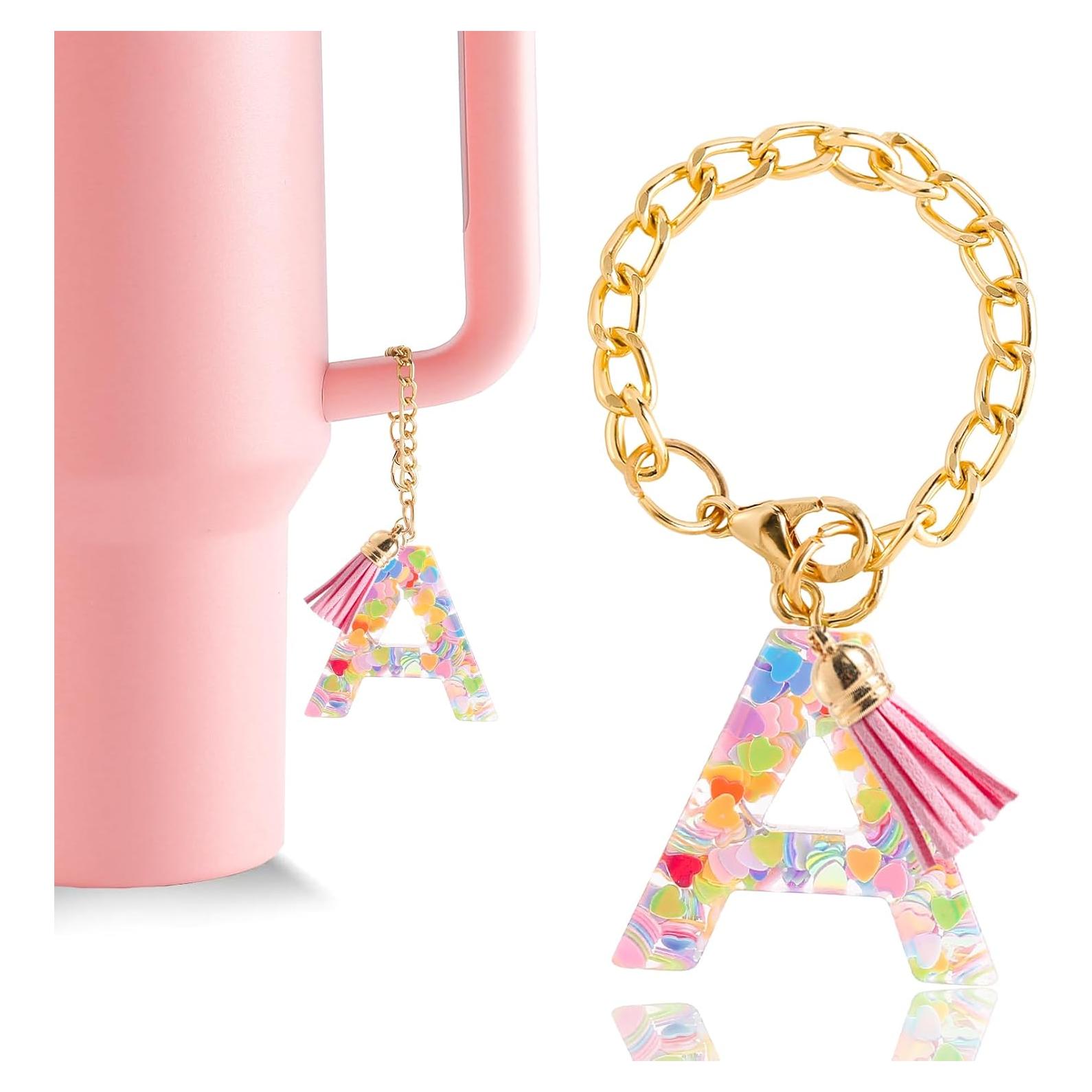 Encanto de Letra Rosa CCINPPY para Taza Stanley 1 PCS