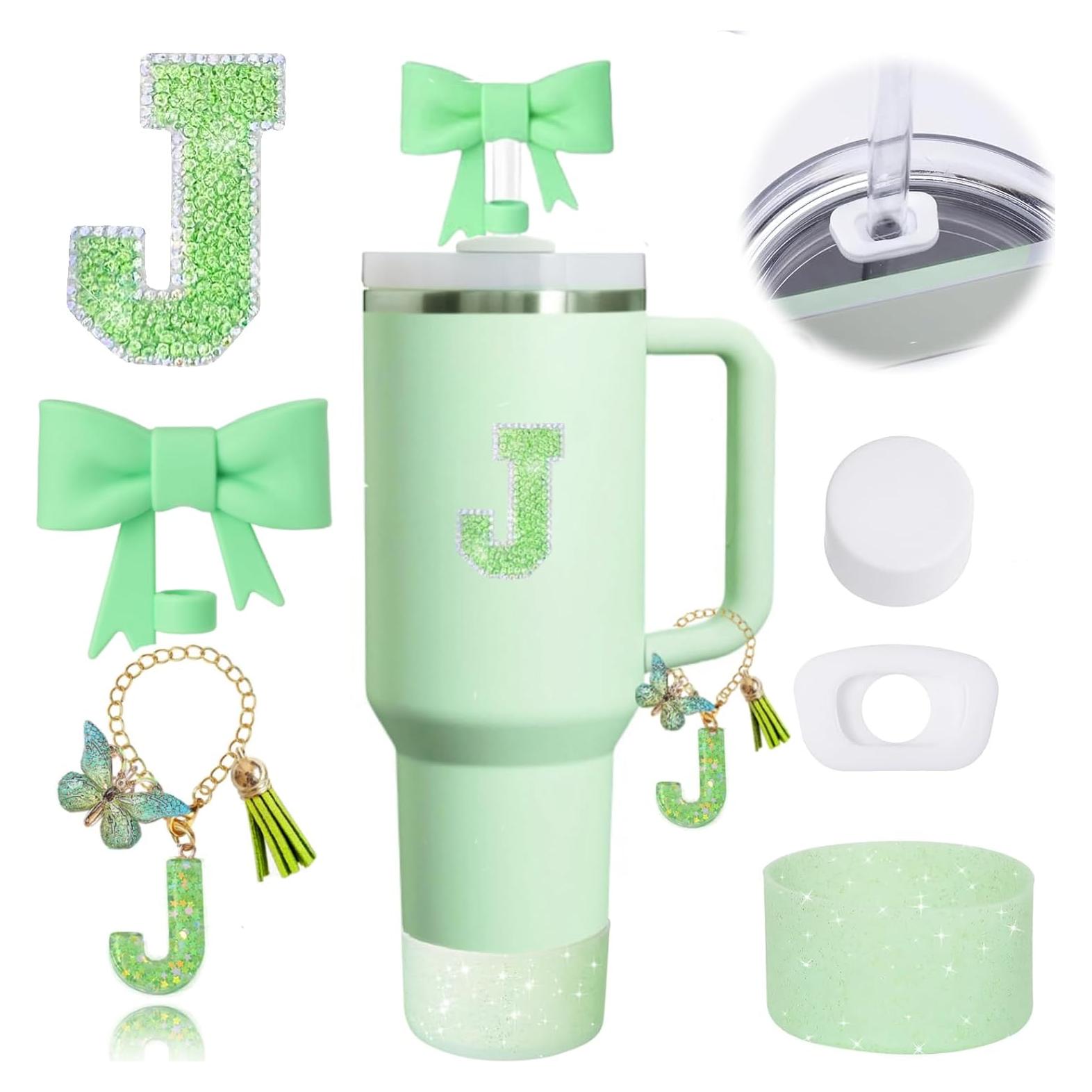 Juego de Accesorios MOTEERLLU Verde para Taza Stanley 30/40oz