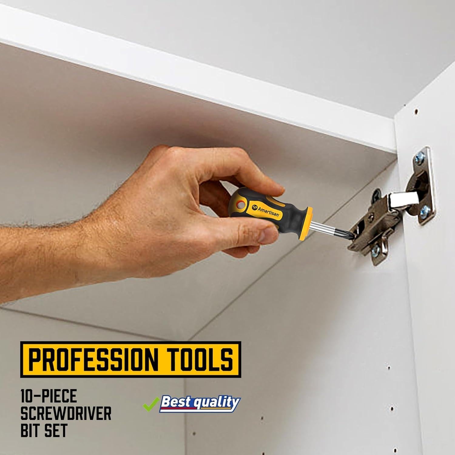 Juego de Destornilladores Magnéticos Amartisan 10 Piezas