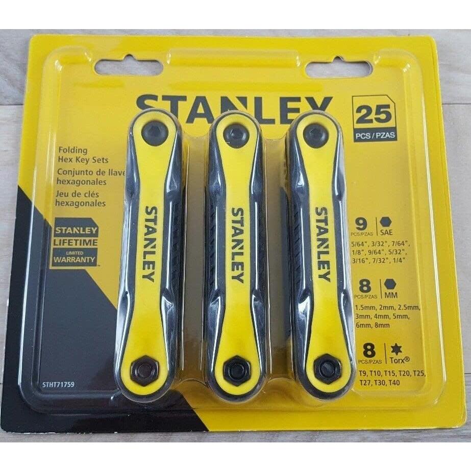 Llaves Hexagonales Plegables Stanley STHT71839 2-Pack