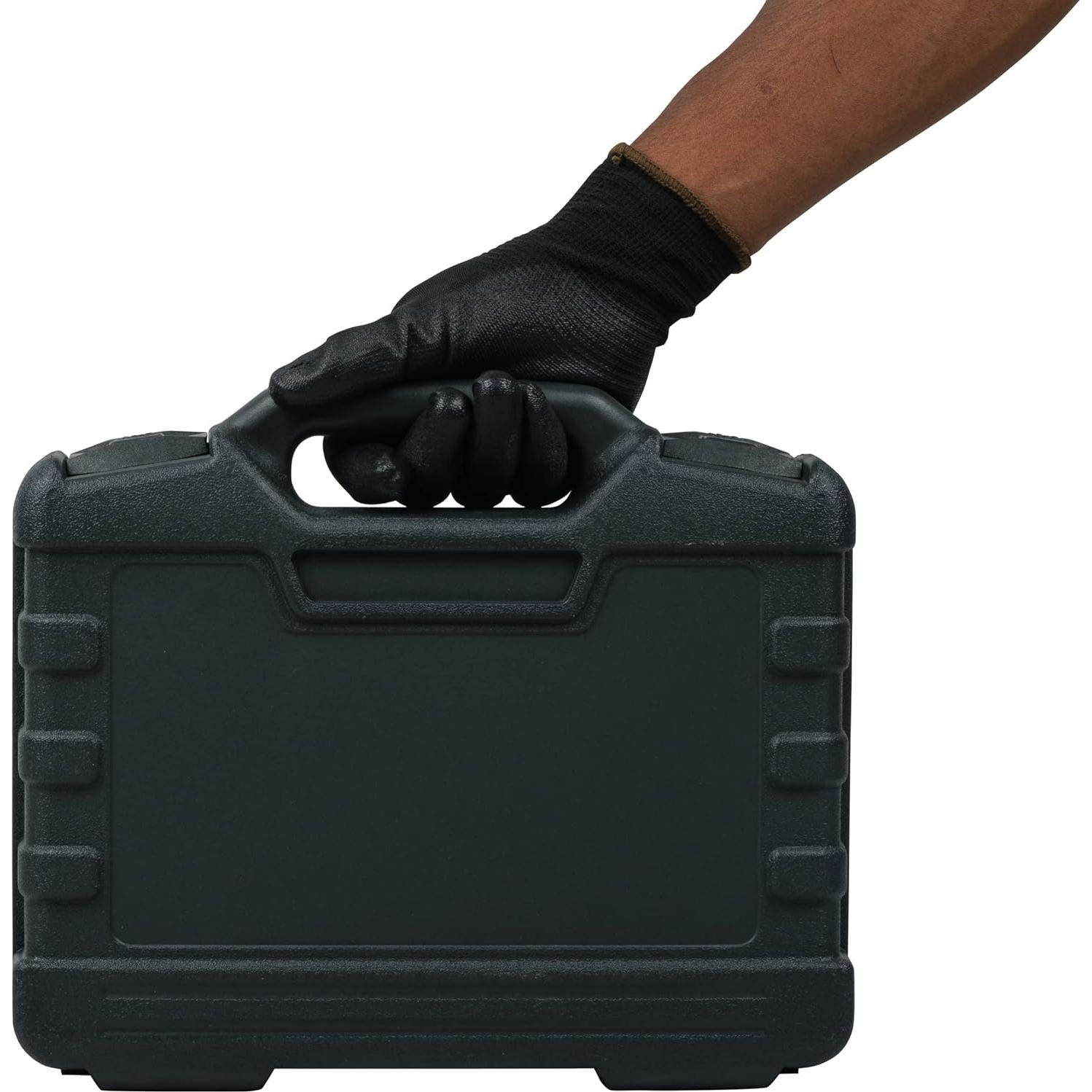 STHT74981 Small Home Tool Kit For Home & DIY Use(47-pieces) - Includes Screwdriver, Hammer, Wrench, Pliers, Measurement Tape, Knife, Magnetic Drivers, Tool Box