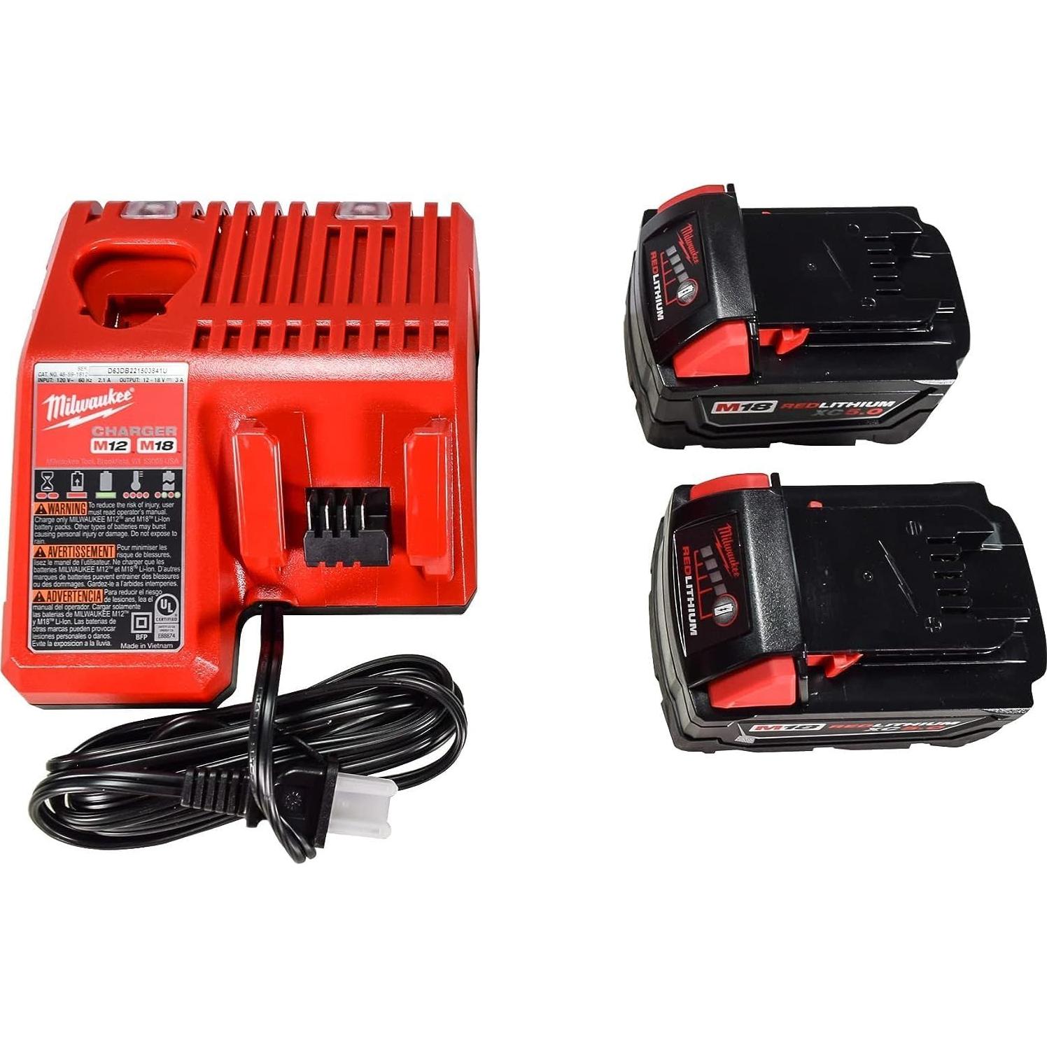 Taladro Percusión Milwaukee 3697-22 + Destornillador 18V
