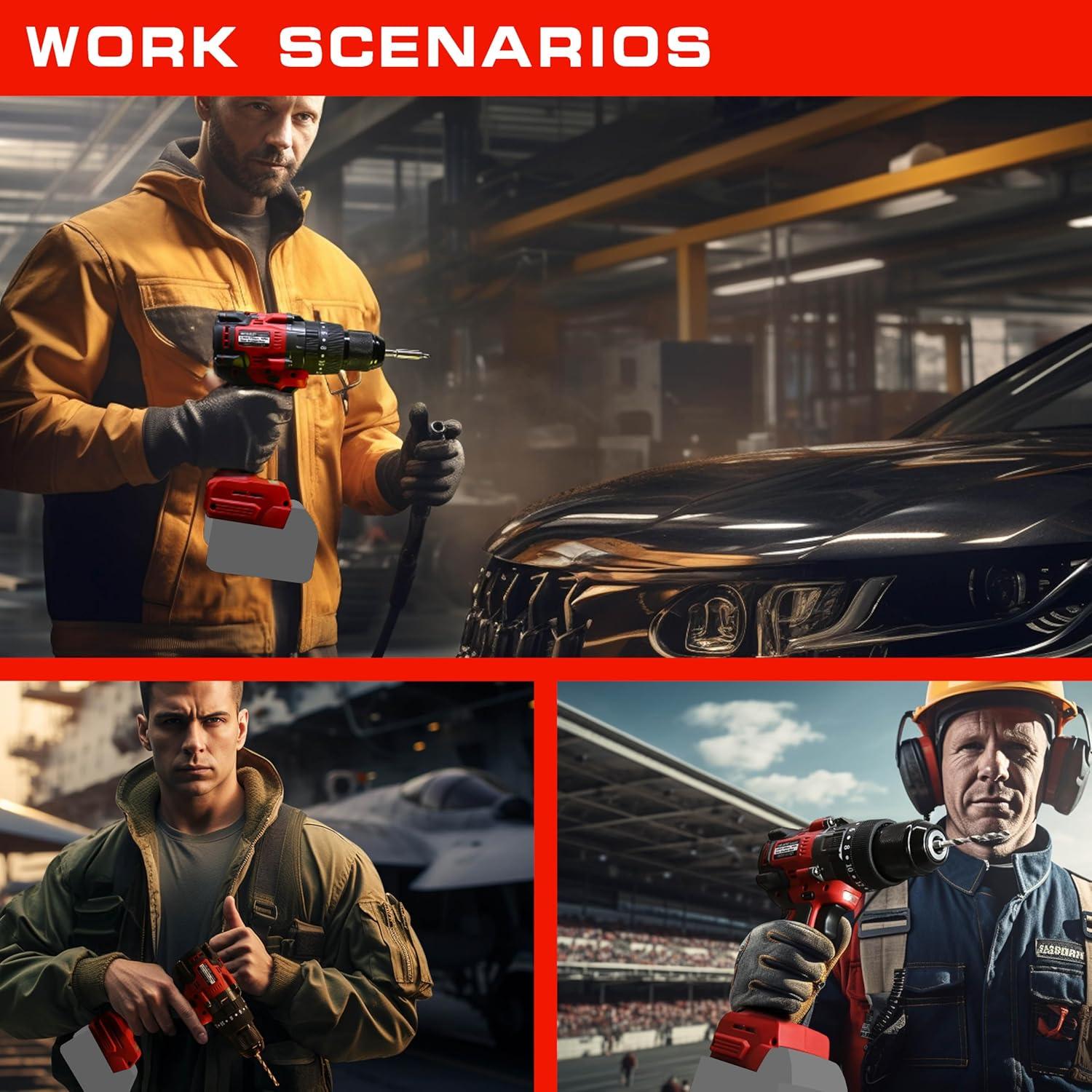 Taladro Inalámbrico Nichilas 18V 150Nm 2 Velocidades 13mm