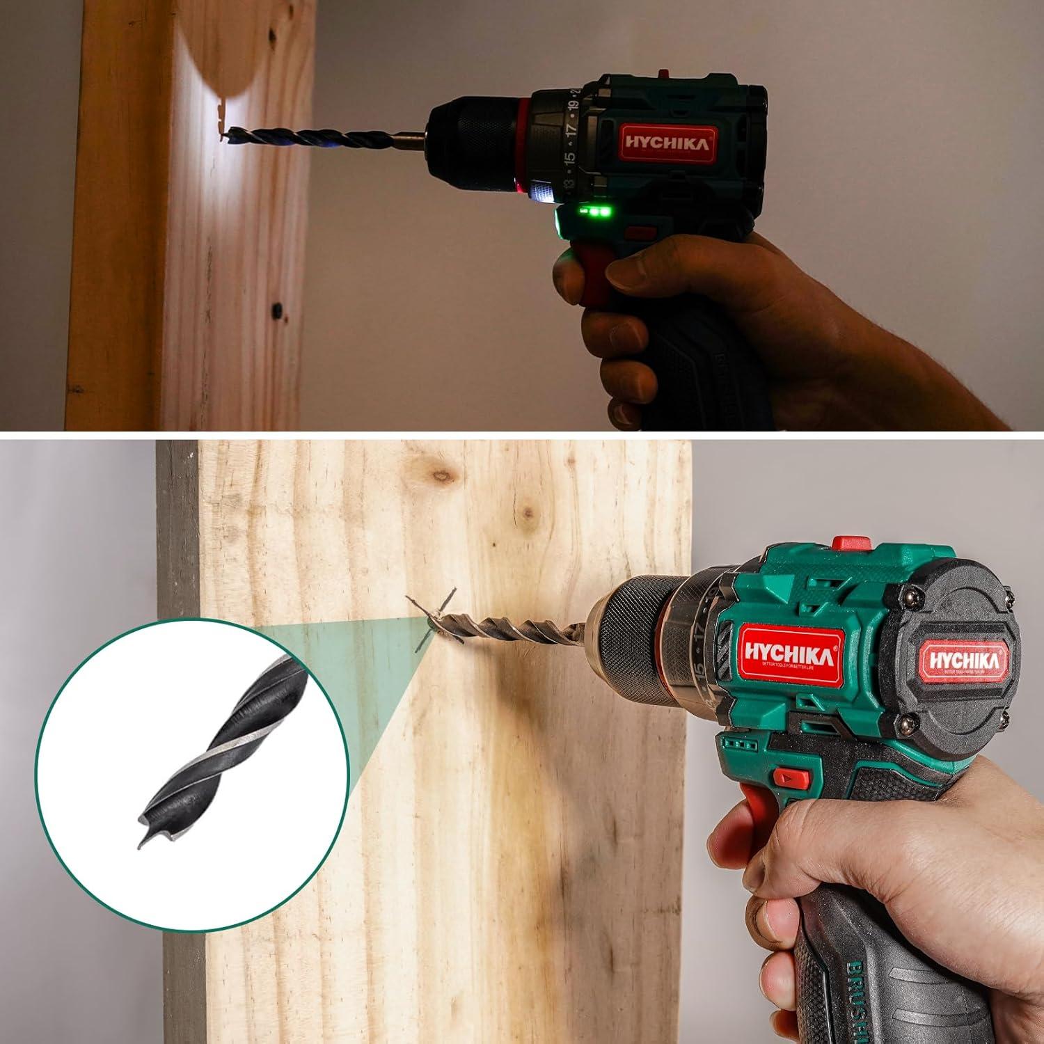 Taladro Inalámbrico HYCHIKA 16.8V Sin Escobillas 410 Nm