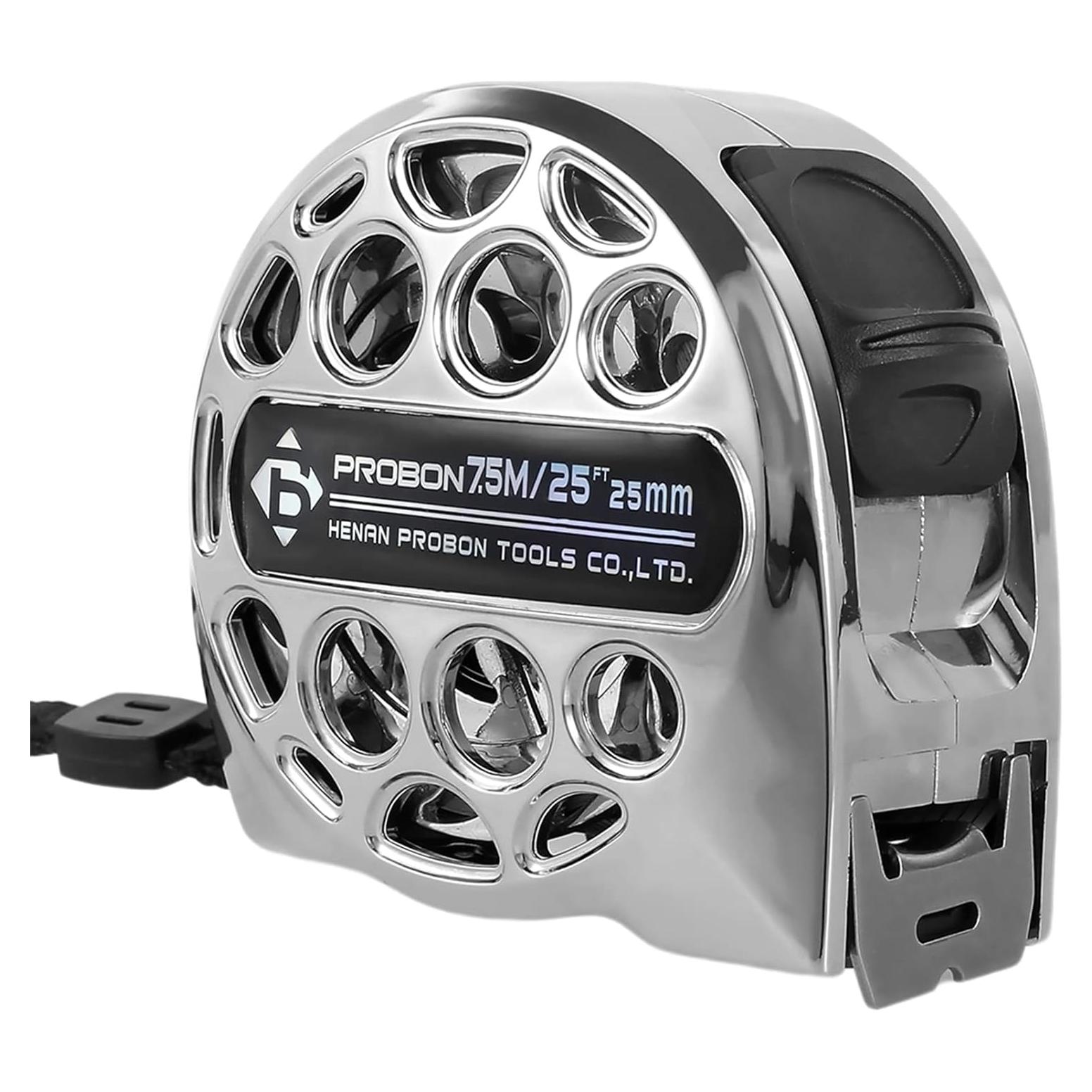 Cinta Métrica HOTBEST 7.5m Acero Inoxidable Doble Cara