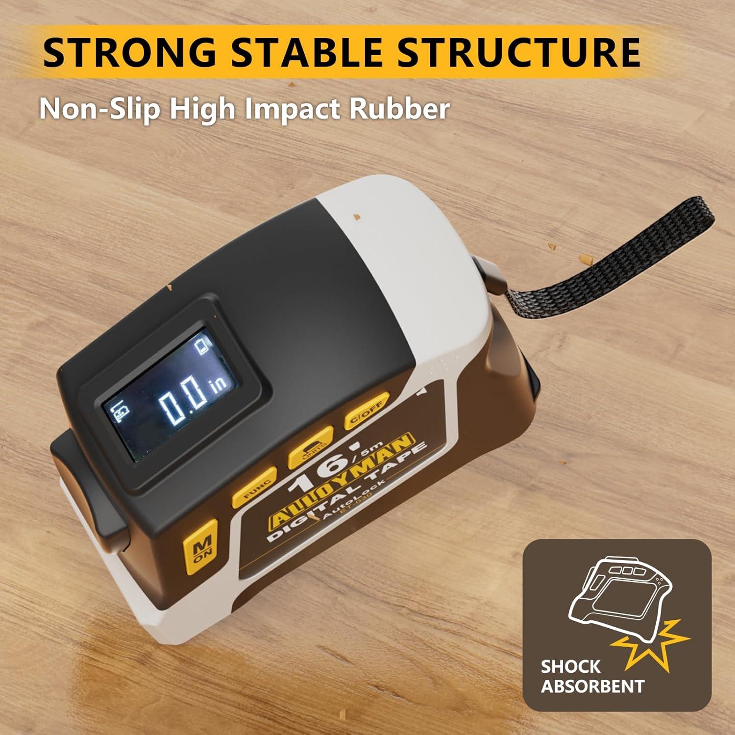 Cinta Métrica Digital Alloyman 4.88m 6 Unidades 4 Modos