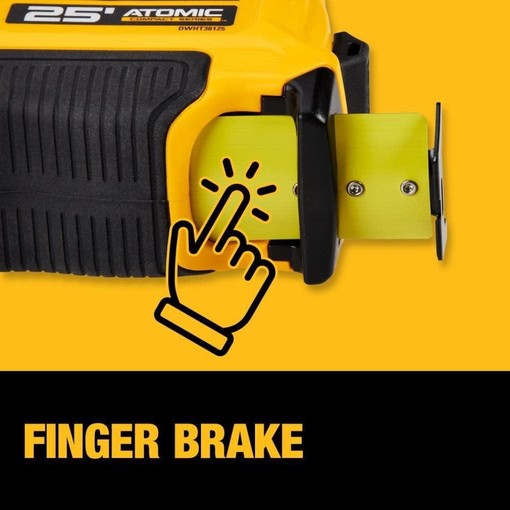 Cinta Métrica DEWALT Atomic 3,96 m Compacta con Freno