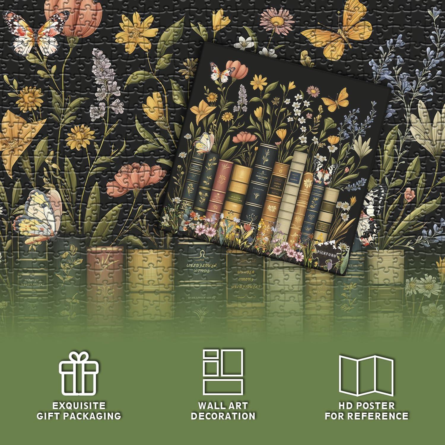 Rompecabezas Floral 1000 Piezas PICKFORU Vintage Decoración