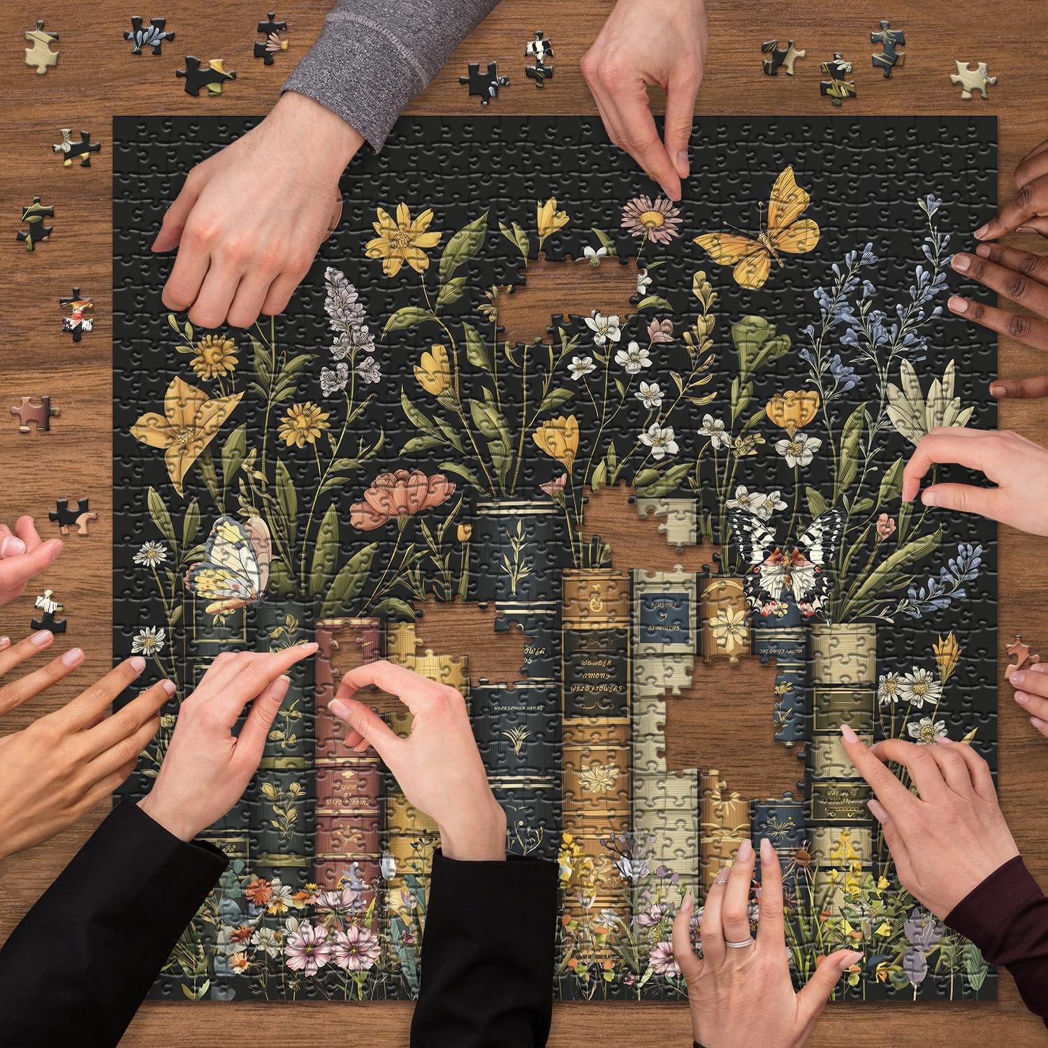 Rompecabezas Floral 1000 Piezas PICKFORU Vintage Decoración