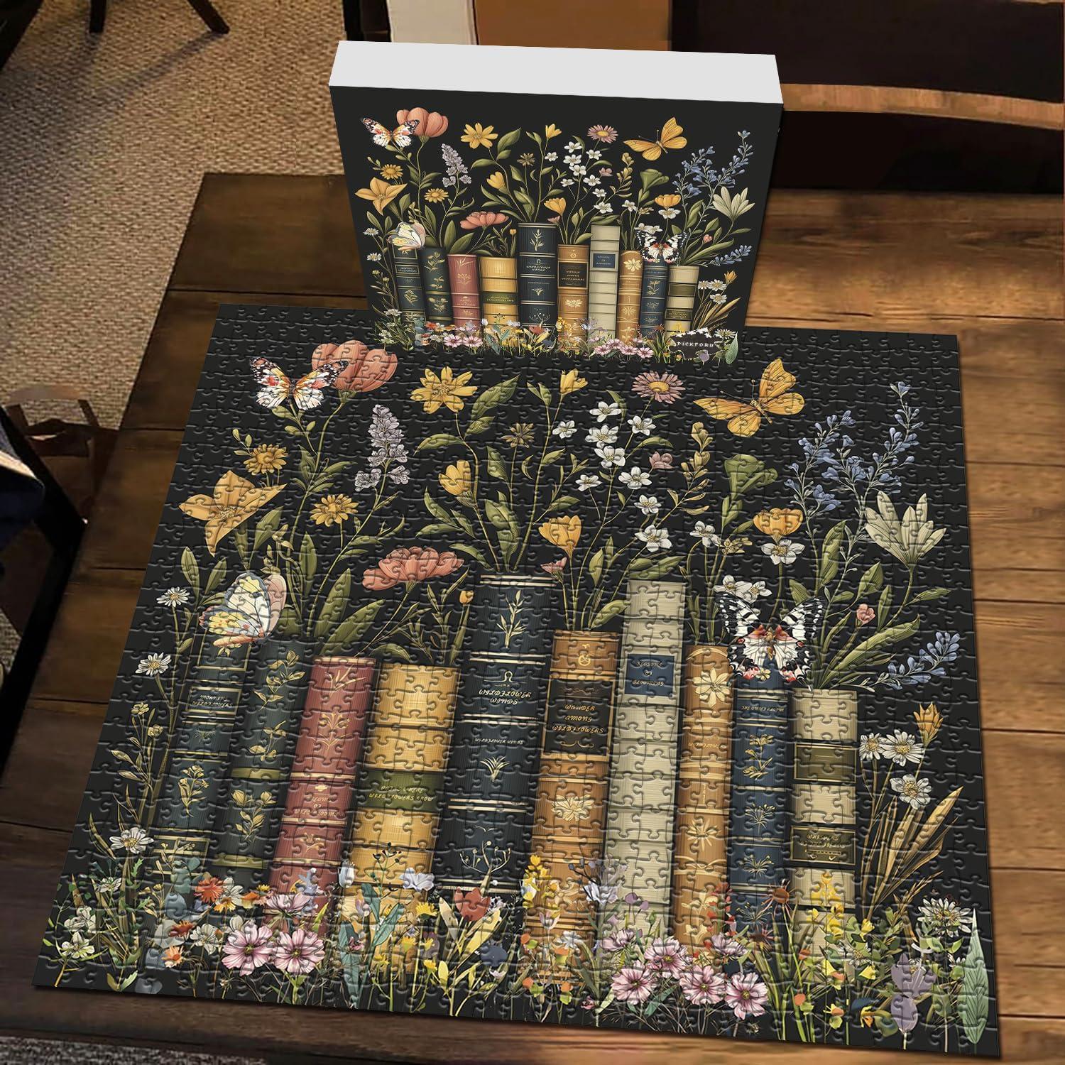 Rompecabezas Floral 1000 Piezas PICKFORU Vintage Decoración