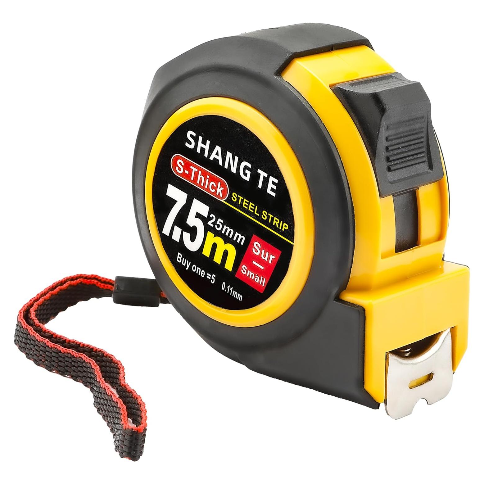 Cinta Métrica 7.6m Yekepal Retráctil con Bloqueo Automático