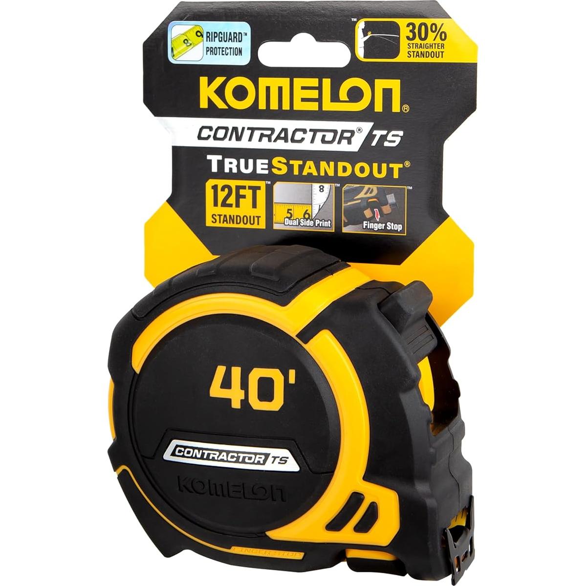 Cinta Métrica Komelon 12 m Hoja Ancha 3,18 cm Modelo 93440