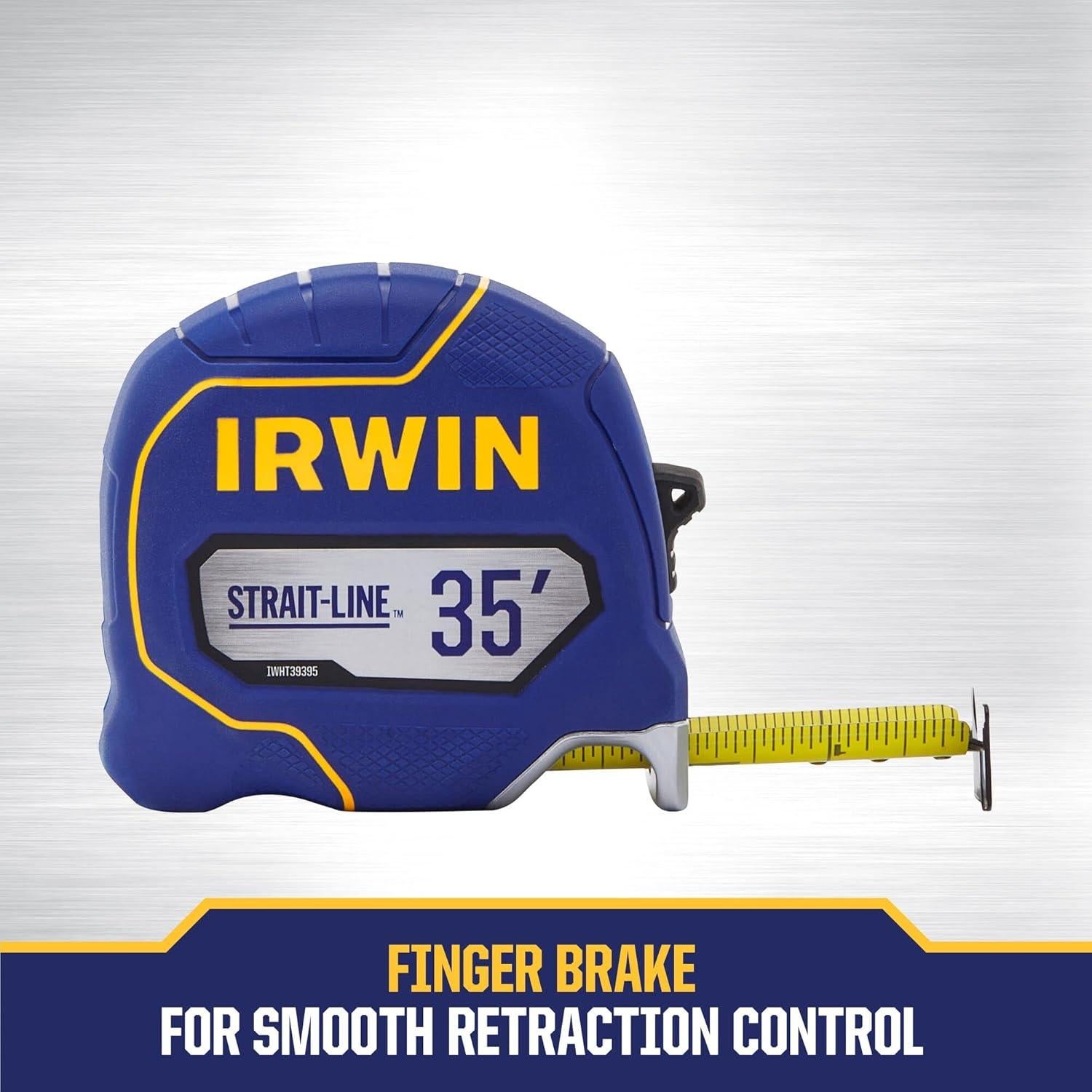 Cinta Métrica IRWIN 10,67 m con Freno de Dedo