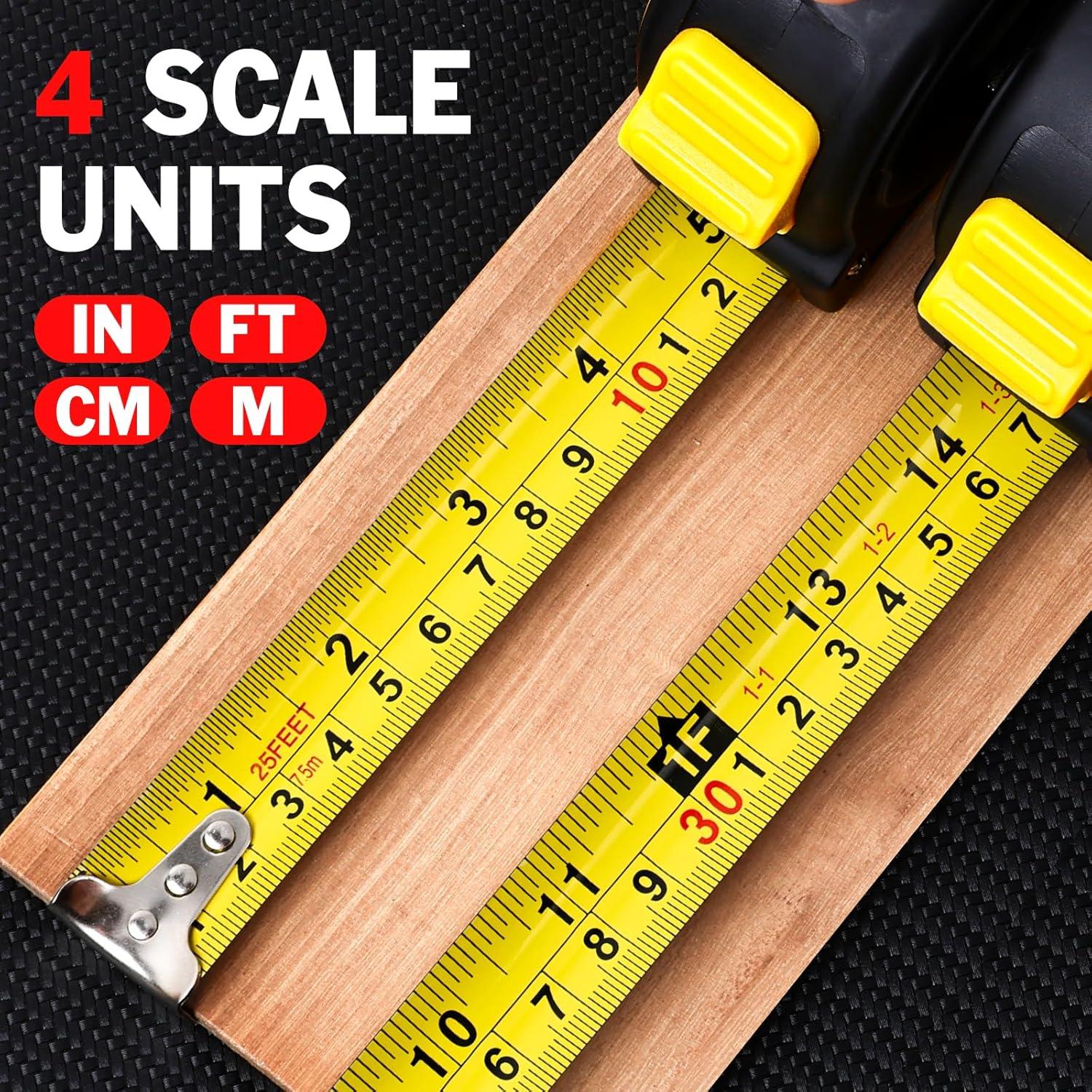 Cinta Métrica Retráctil YesBes 7,5 m Paquete de 10