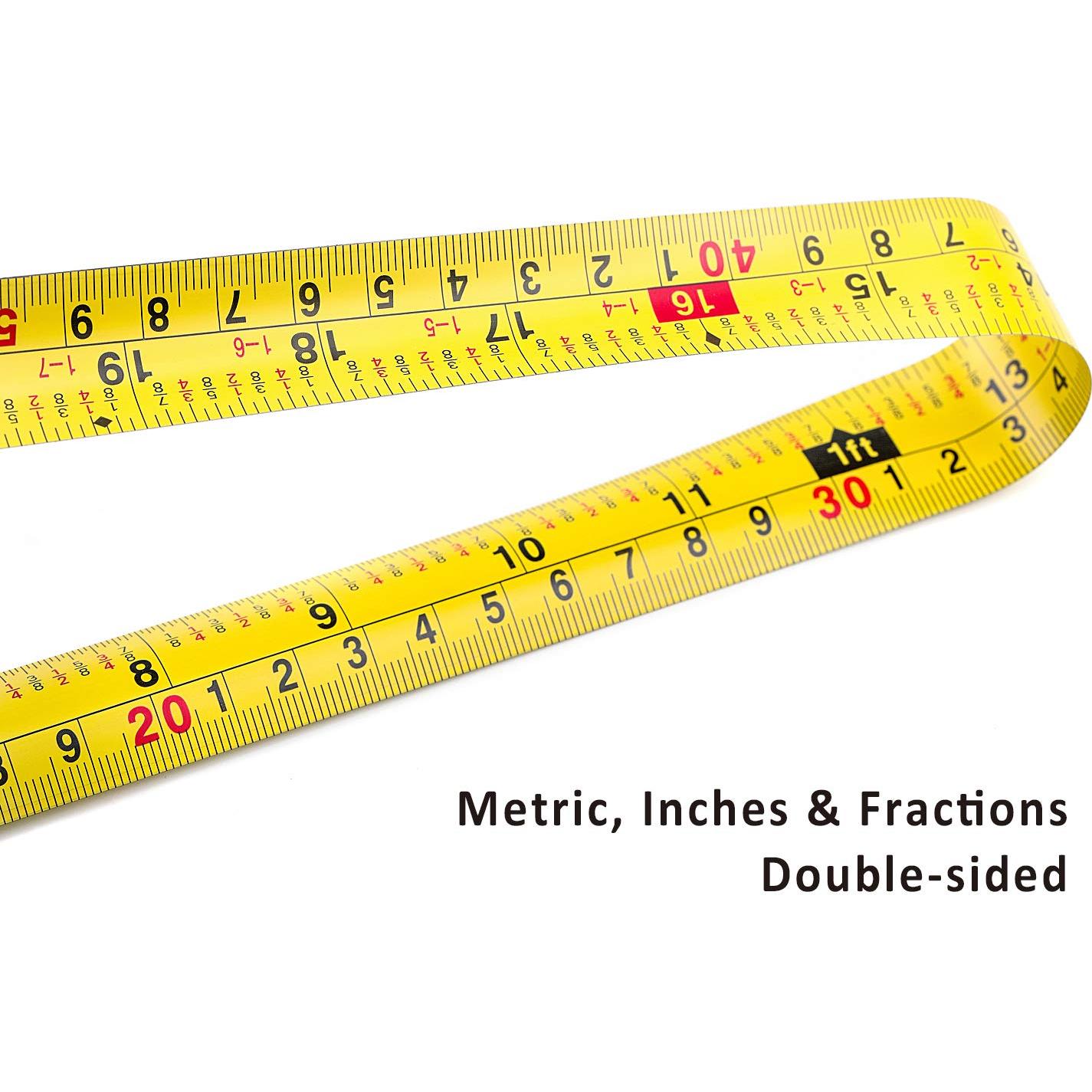 Cinta Métrica Retráctil HX 10m Doble Cara con Gancho Magnético