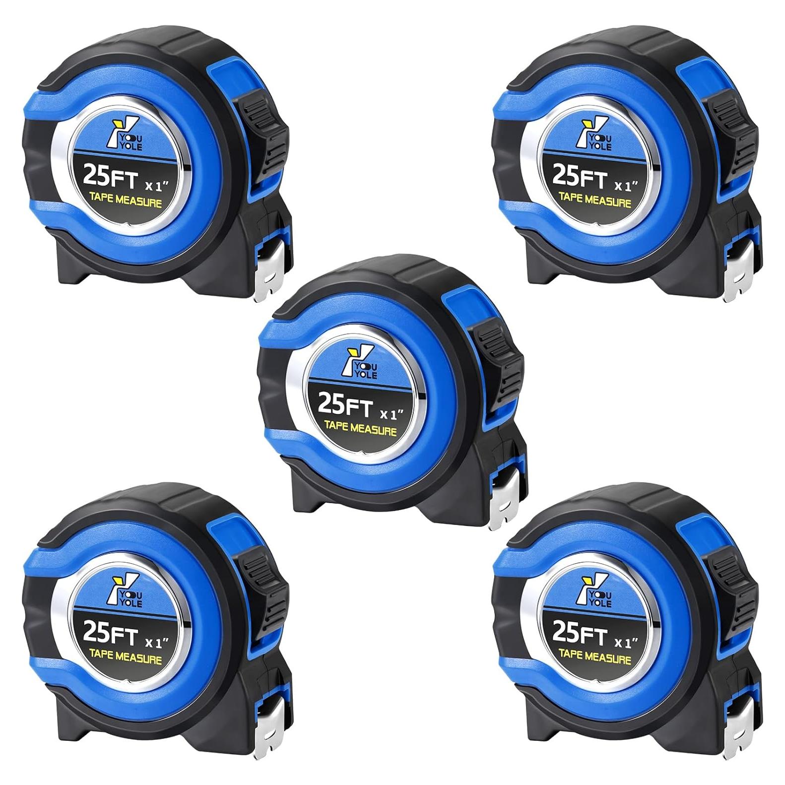 Cinta Métrica Youyole 5 Piezas 7.62m Fácil de Leer
