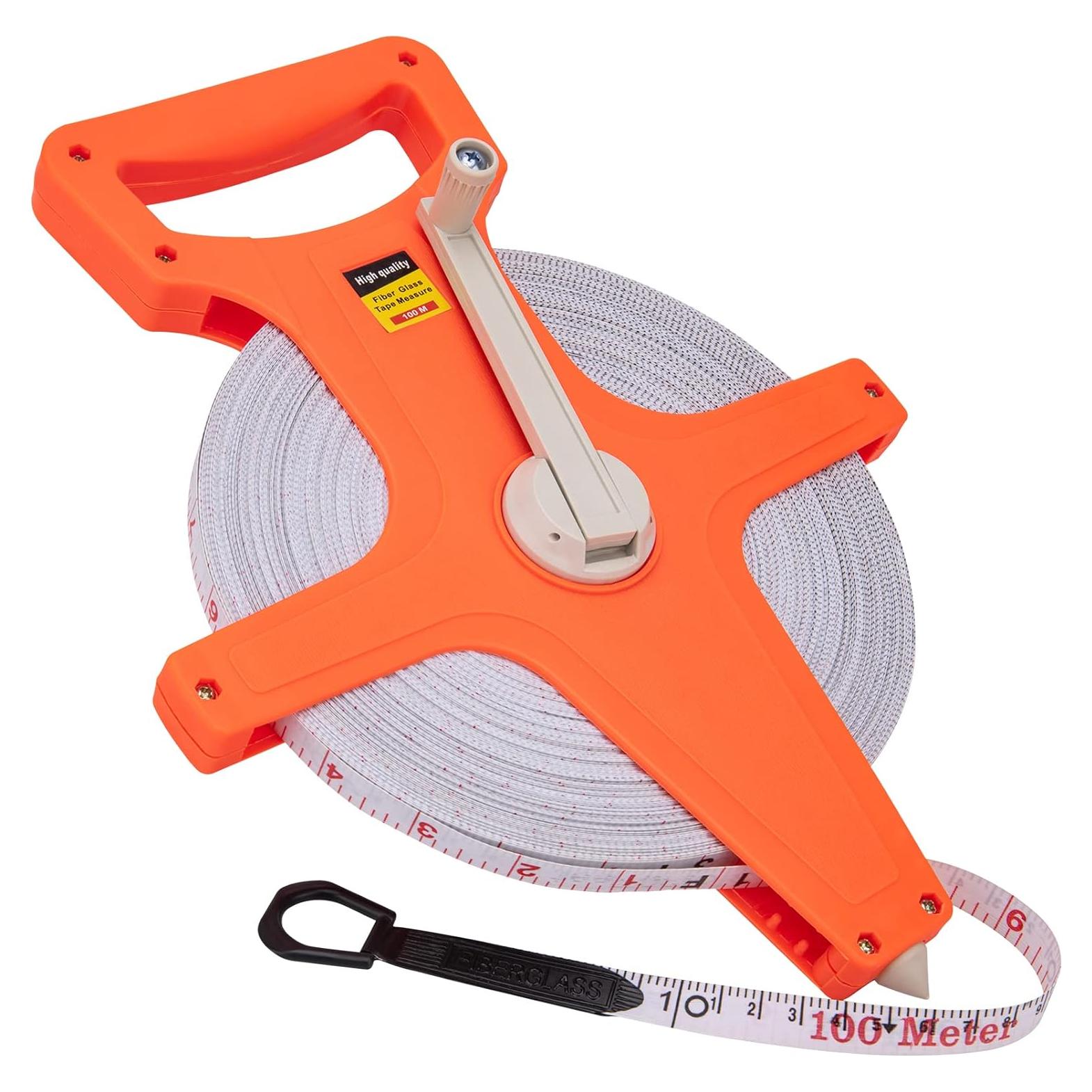 Cinta Métrica 100m ASDFGHT Doble Lado Fibra de Vidrio