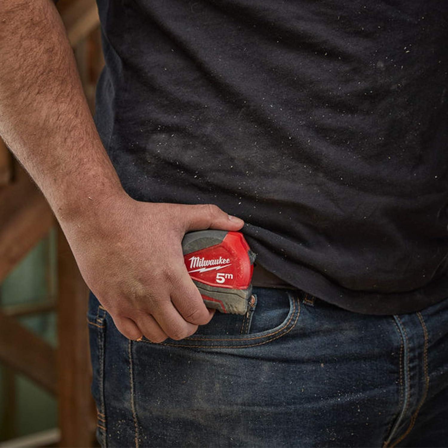 Cinta Métrica Compacta Milwaukee 5m Pro C5-16/25 Roja