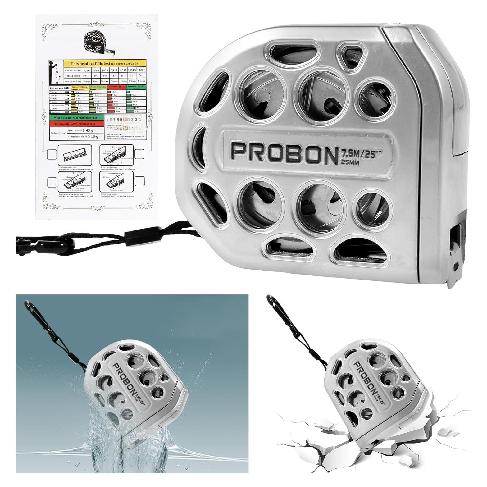 Cinta Métrica Retráctil LYIYEYAN 7.5m Acero Inoxidable