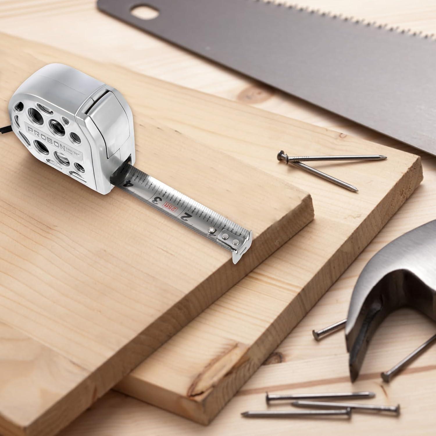 Cinta Métrica Retráctil LYIYEYAN 7.5m Acero Inoxidable