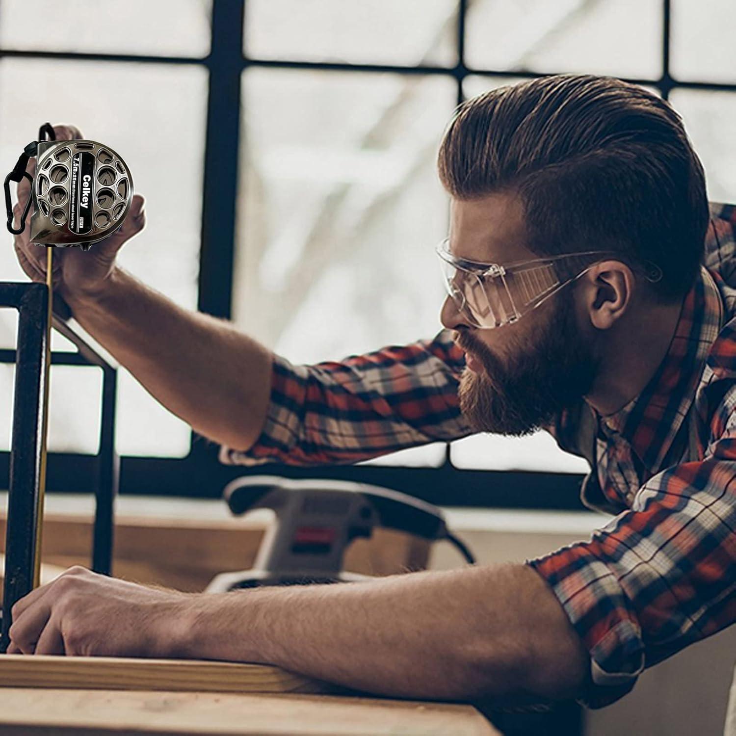 Cinta Métrica Celkey 7,62 m Doble Cara Acero Inoxidable