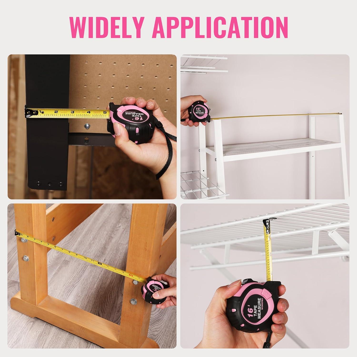 Cinta Métrica Workpro 4.88 m con Fracciones y Gancho