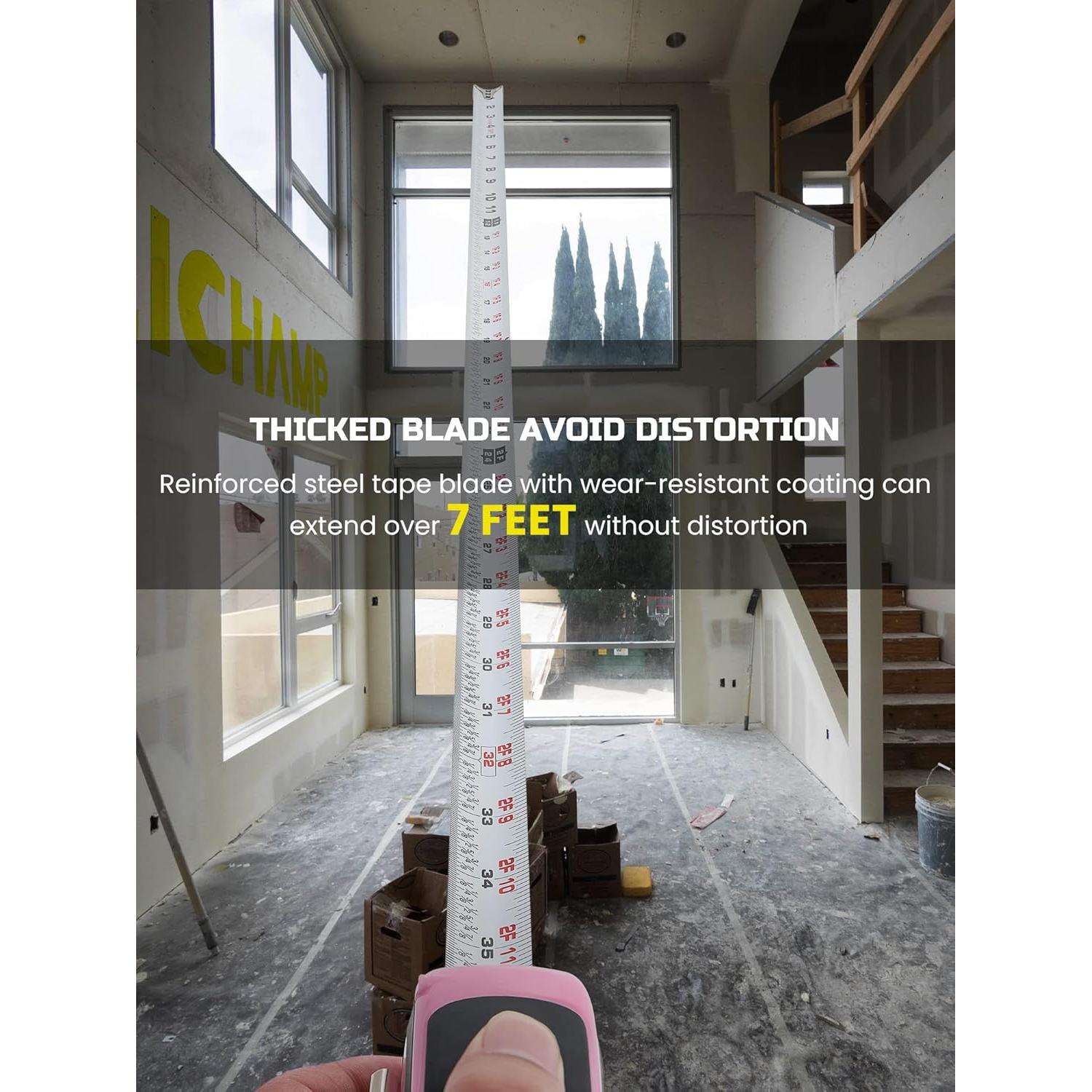 Cinta Métrica Lichamp 3 Piezas 3,05 m Rosa Mini