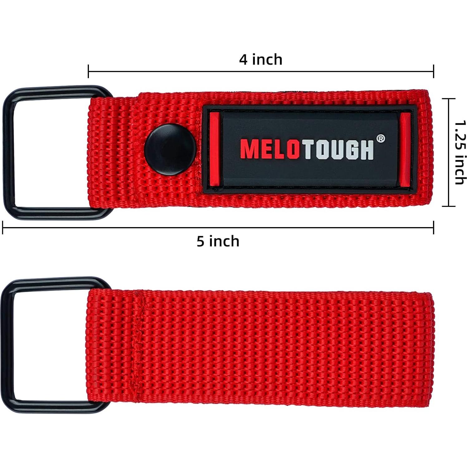 Soporte para Cinta Métrica MELOTOUGH Clip Nylon Rojo