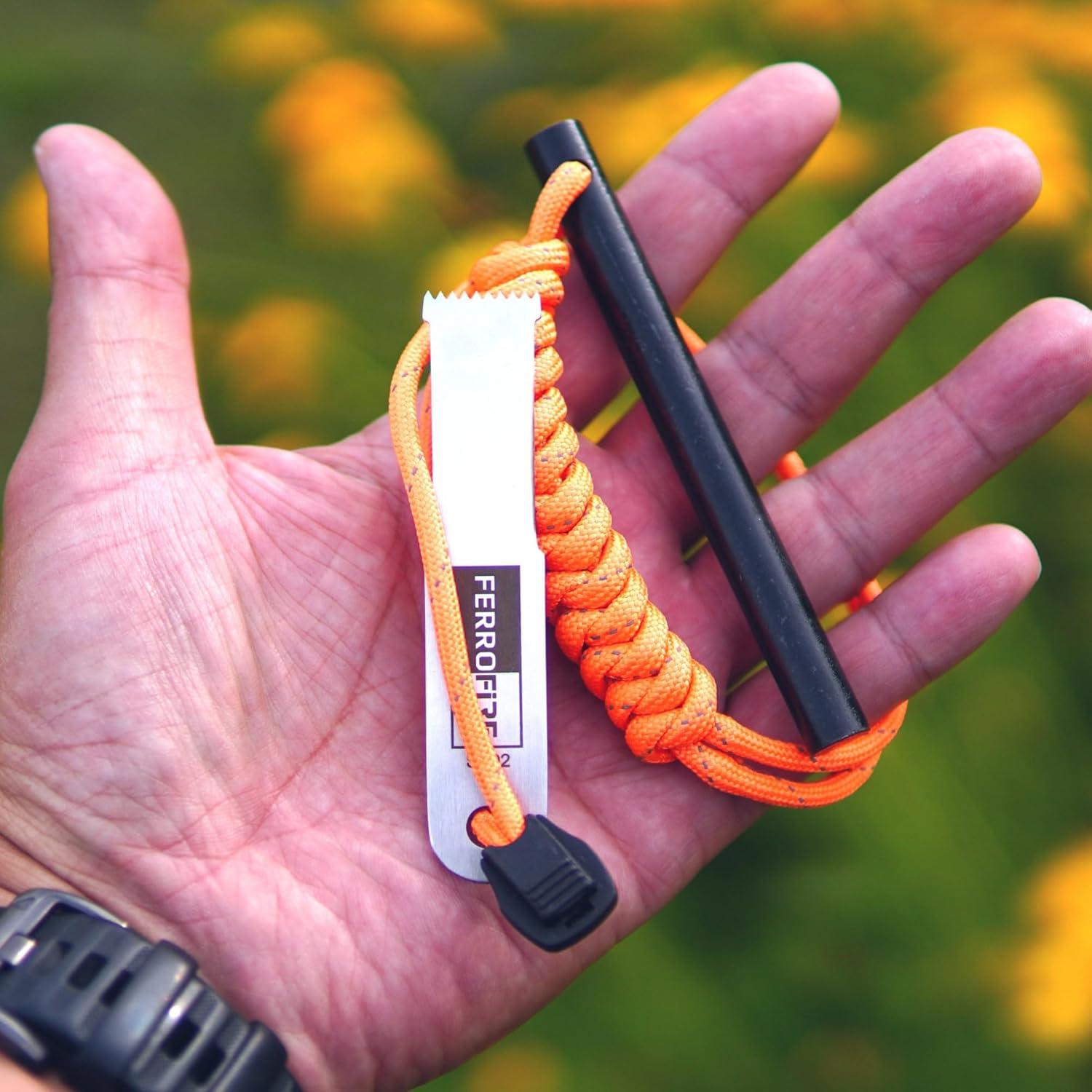 Iniciador de Fuego Ferrofire FS384 15,000 Golpes Paracord