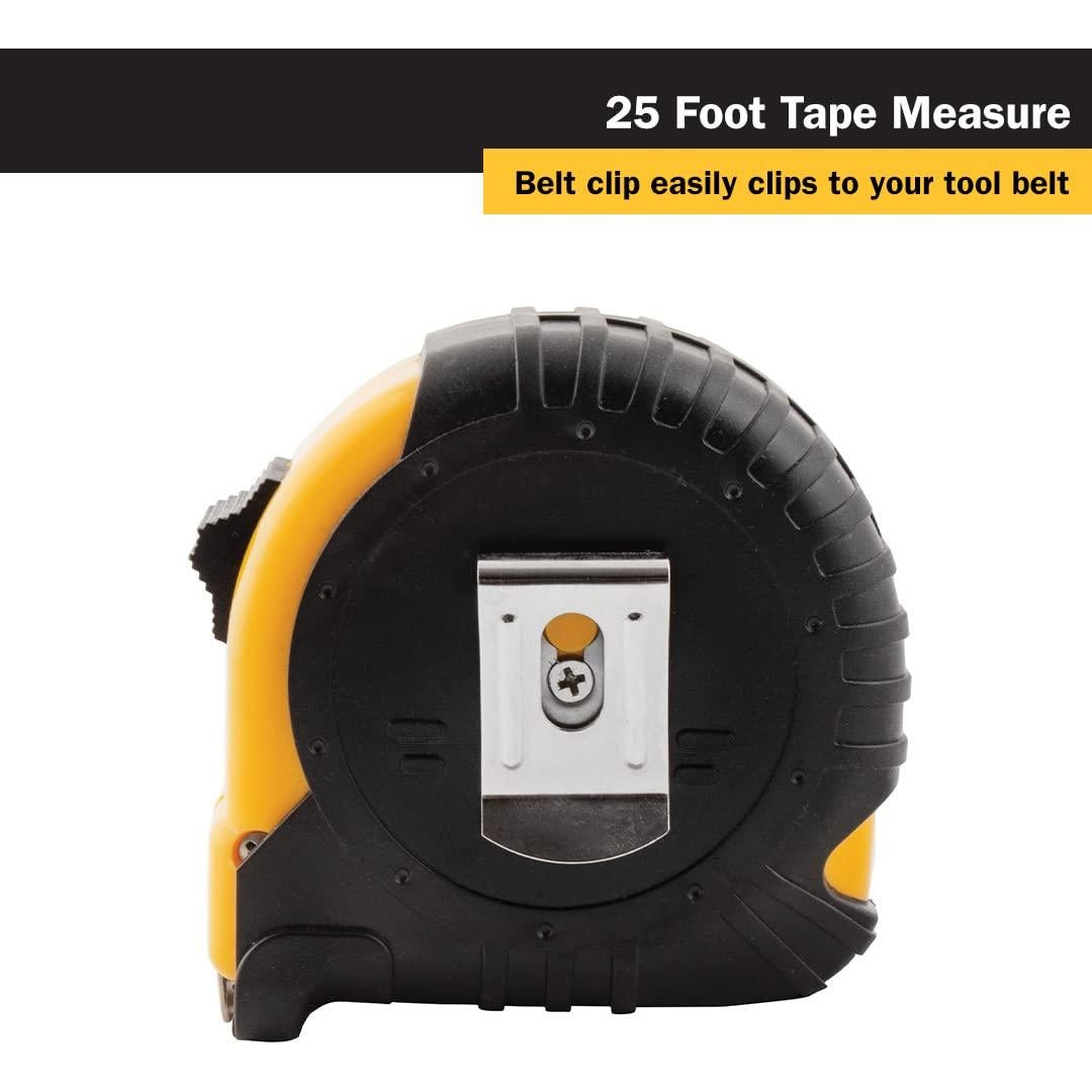 Set de 6 cintas métricas Titan 10925 7,62 m con estuche