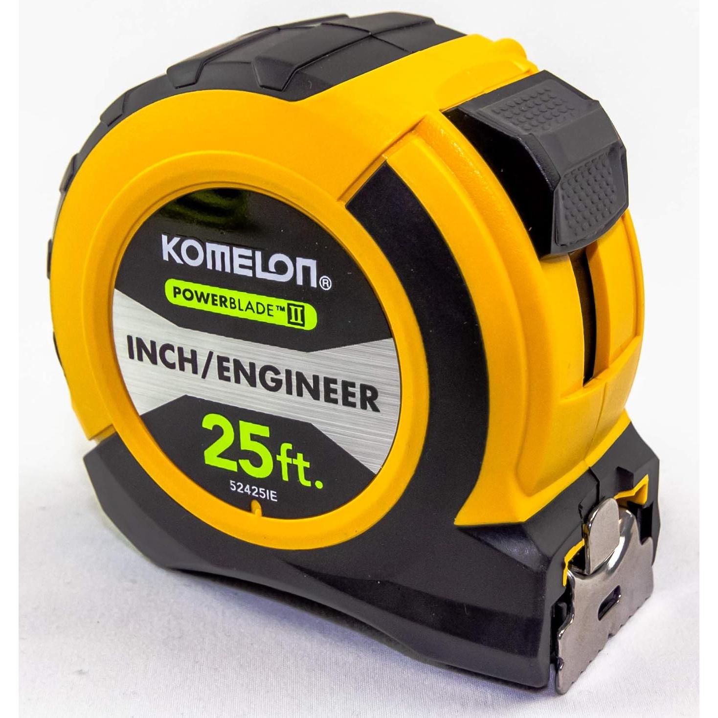 Cinta Métrica Komelon 52425IE 25' (7,62 m) Amarillo/Negro
