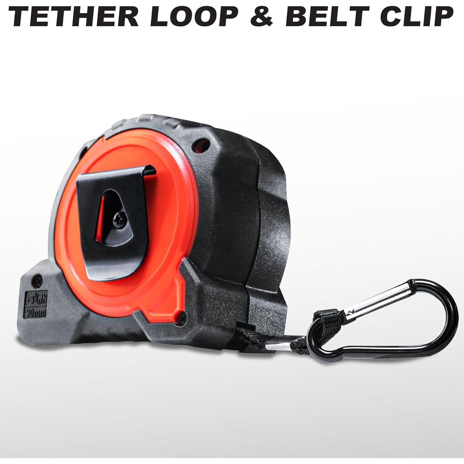 Cinta Métrica HAUTMEC 7.62m Acero Carbono Gancho Magnético