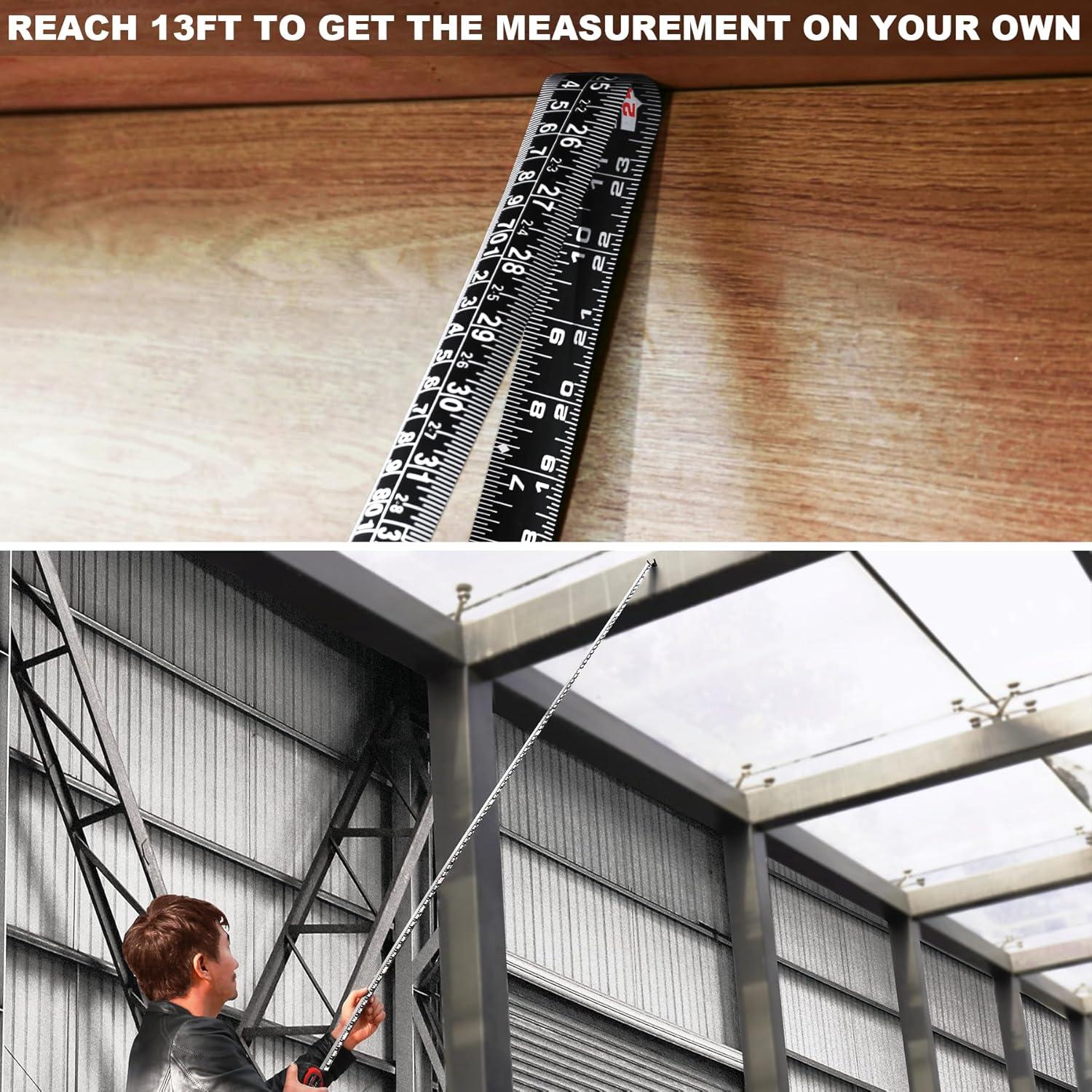 Cinta Métrica HAUTMEC 7.62m Acero Carbono Gancho Magnético