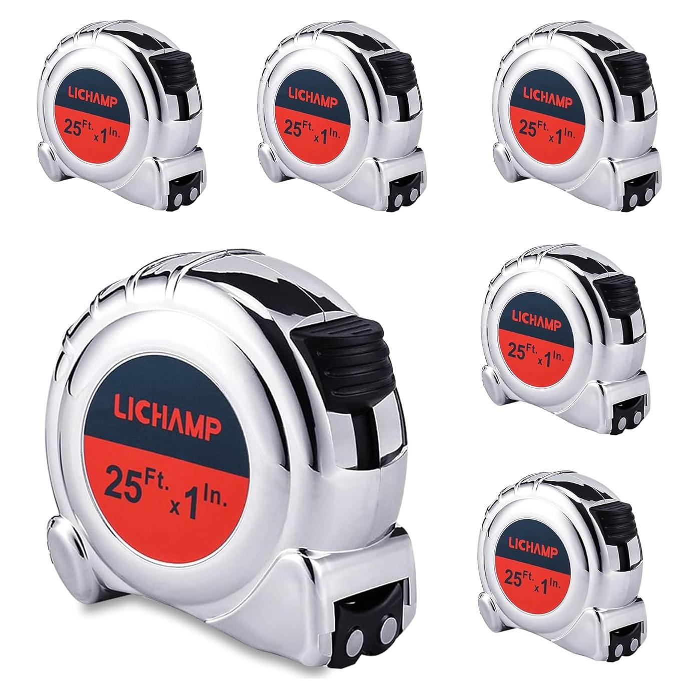 Cinta Métrica Lichamp 7.62m Magnética 6 Unidades