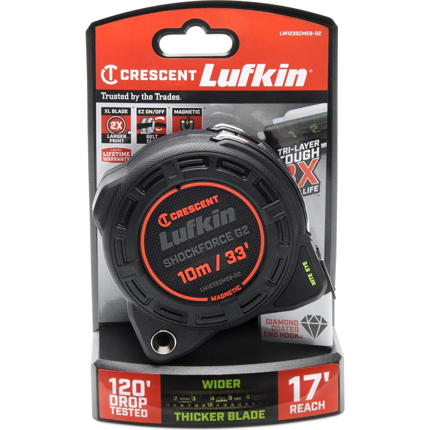 Cinta Métrica Magnética Crescent Lufkin 10M Nite Eye