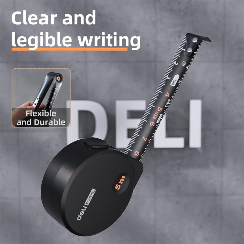 Cinta Métrica Deli 3m Retráctil Fácil Lectura Diseño Minimalista