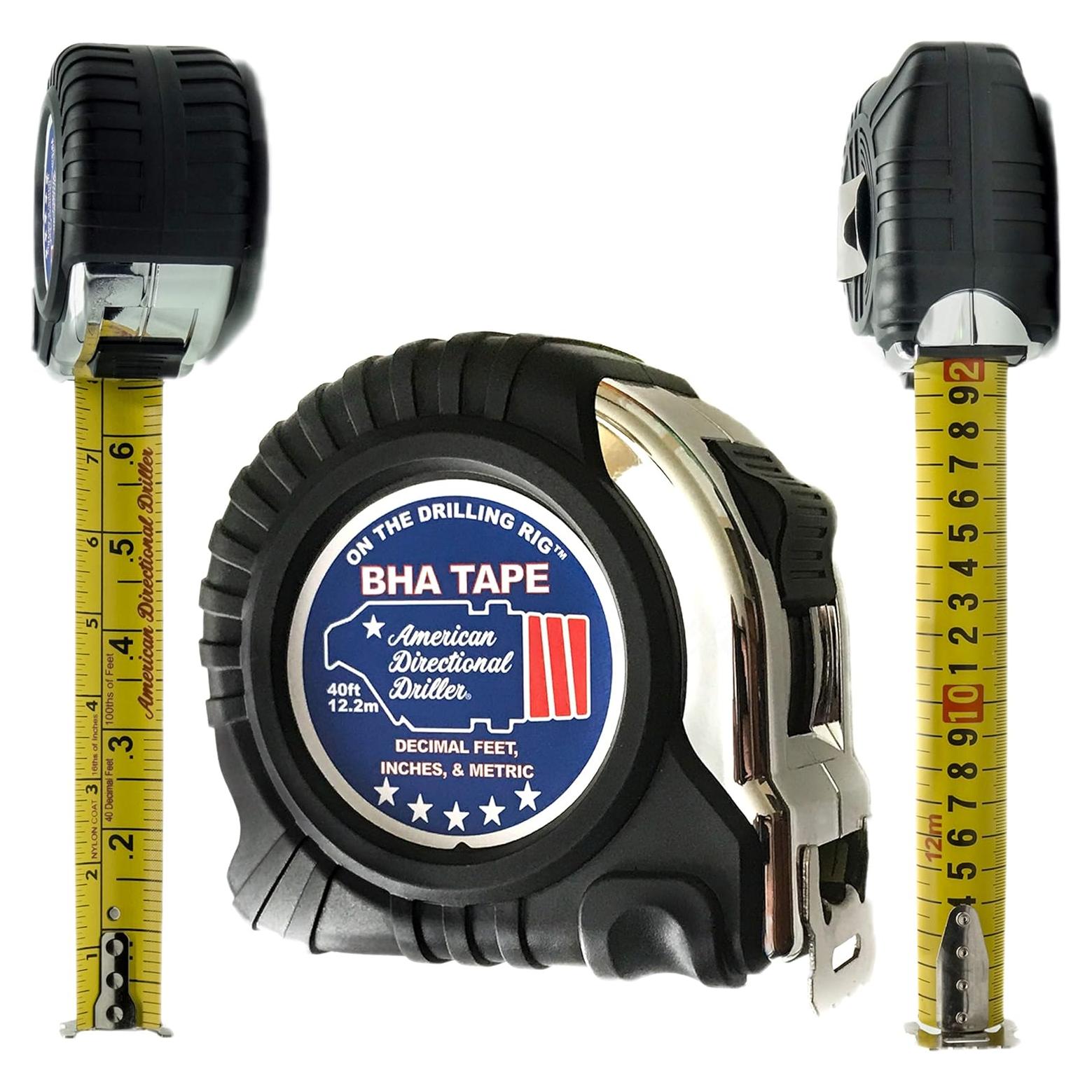 Cinta Métrica 12,19 m BHA Cuchilla Ancha Escala Ingeniero