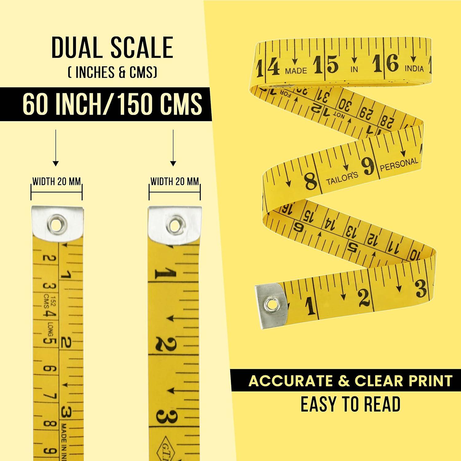 Cinta Métrica Flexible Kesri 2 Paquete 150 cm Doble Escala