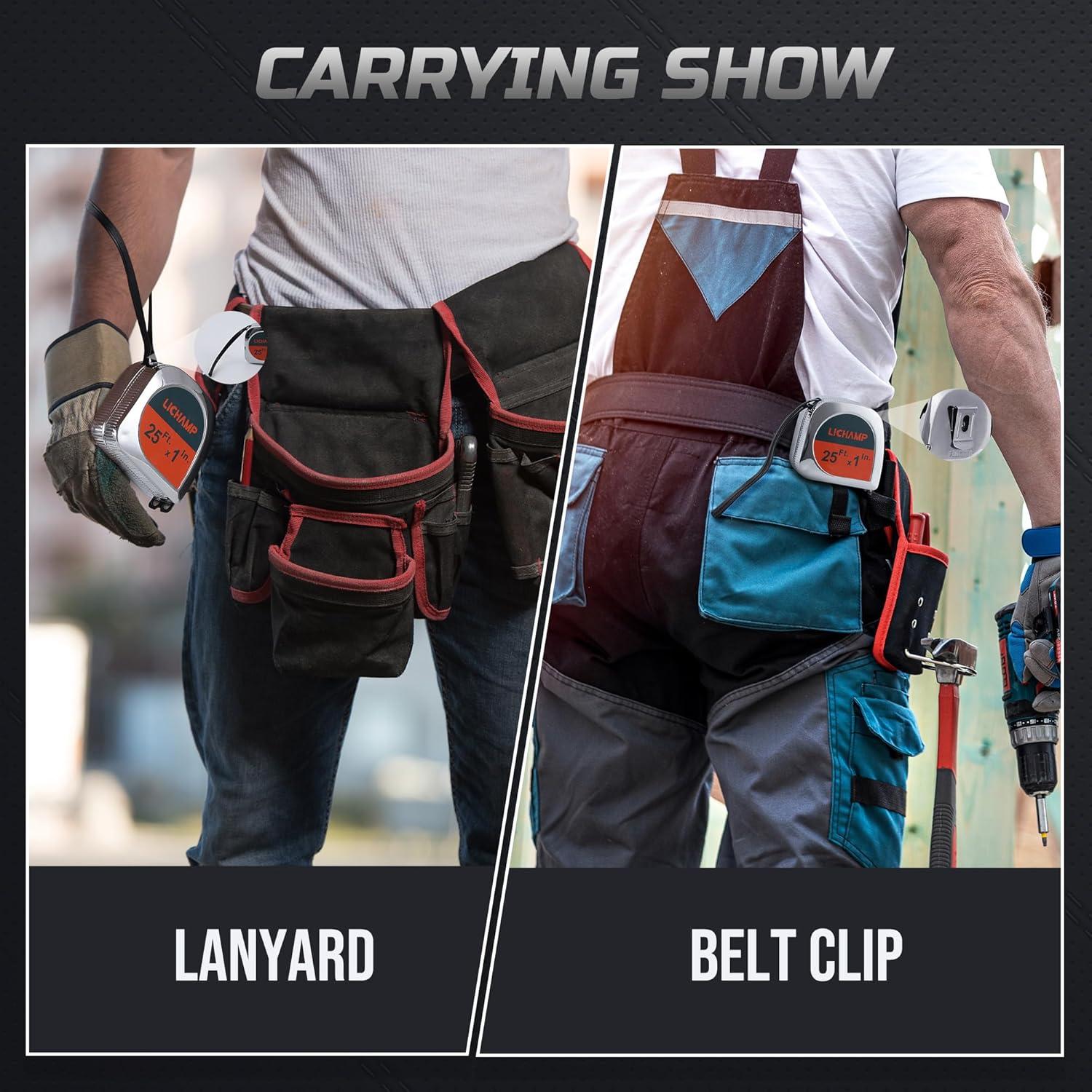 Cinta Métrica Lichamp 7,62 m Magnética Paquete de 6