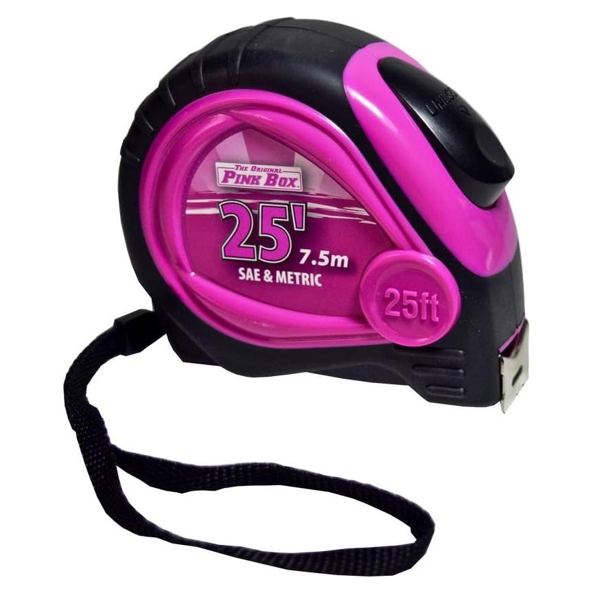 Cinta Métrica Auto-Bloqueo 7.5m The Original Pink Box Rosa