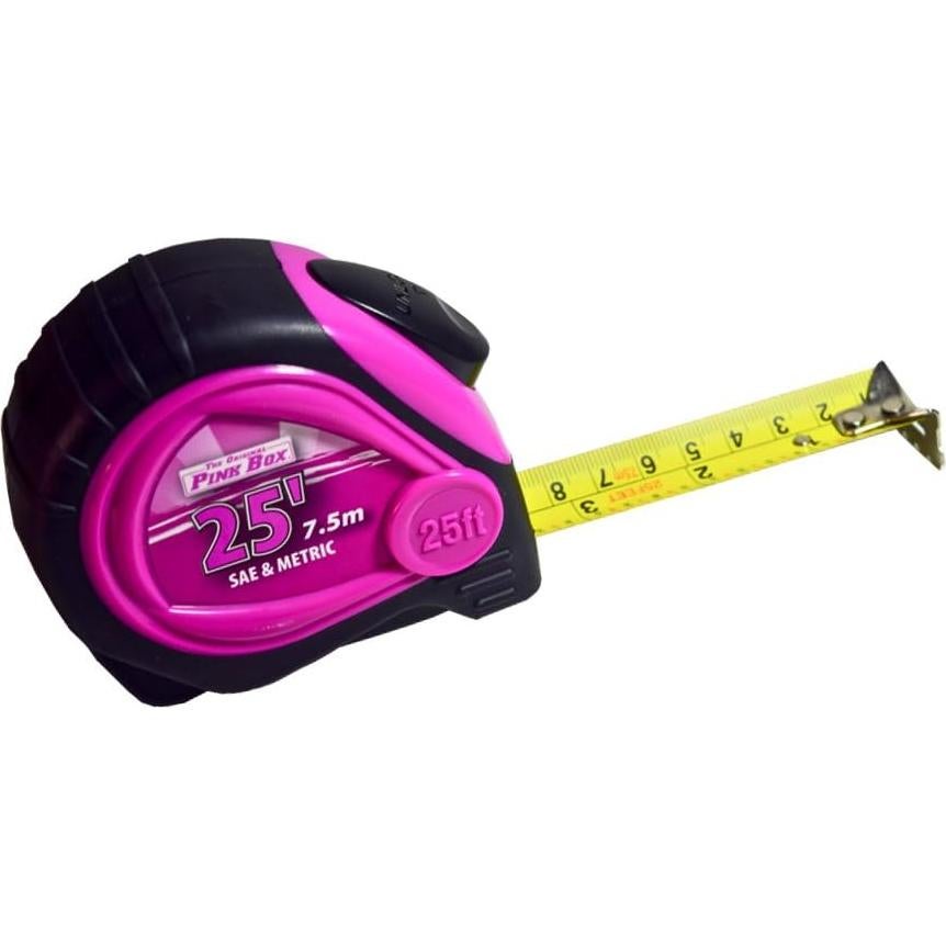 Cinta Métrica Auto-Bloqueo 7.5m The Original Pink Box Rosa