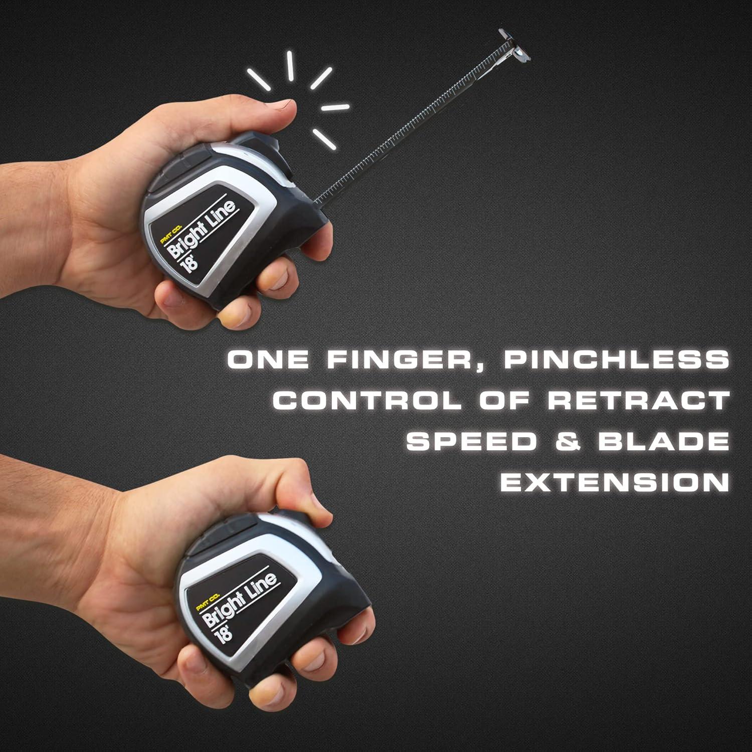 Cinta Métrica Perfecta 5.49m Doble Cara Alta Visibilidad